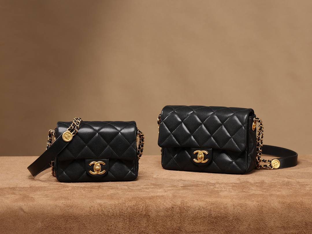 Elegant Quilted Leather Crossbody Bags with Chain Strap