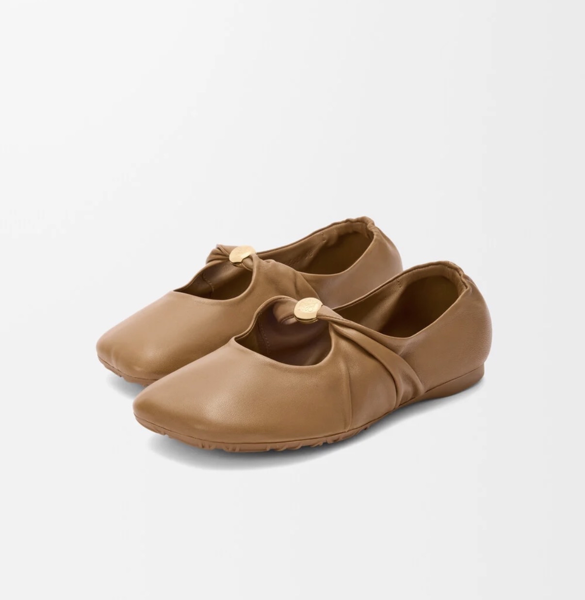 限時優惠✨訂貨📮Loewe 小金鈕芭蕾舞鞋 Size 36/37/38/39/40