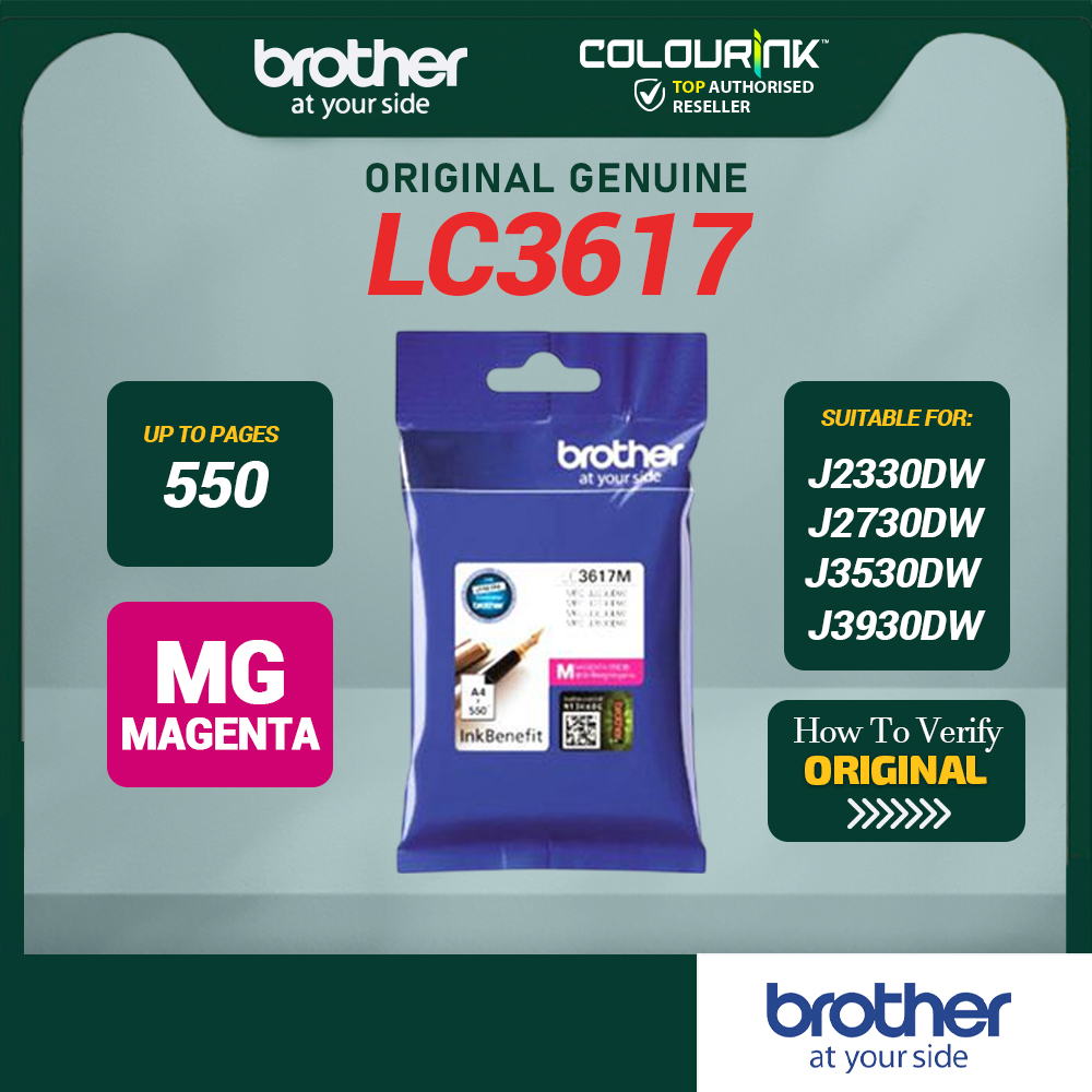 Brother Original Genuine LC3617 Combo Set BKCMY for MFC-J2330DW MFC-J2730DW MFC-J3530DW MFC-J3930DW lc-3617 lc3619xl