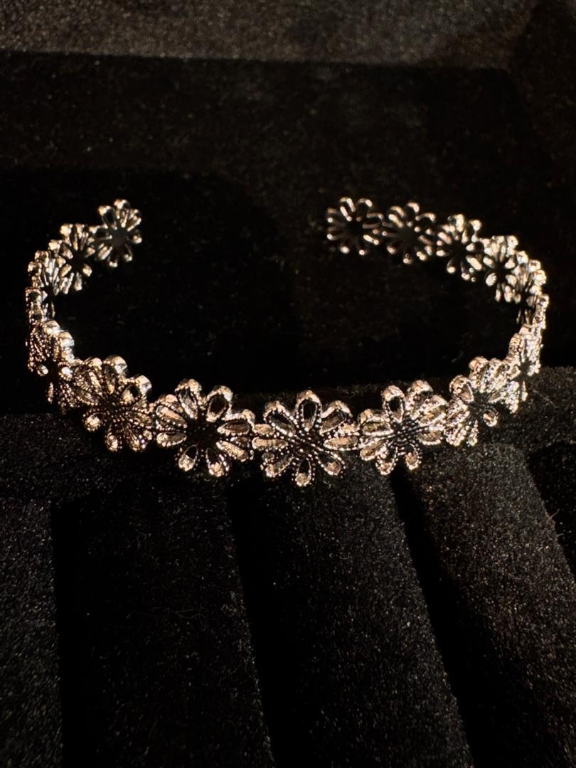 Daisy Bloom Cuff Bracelet
