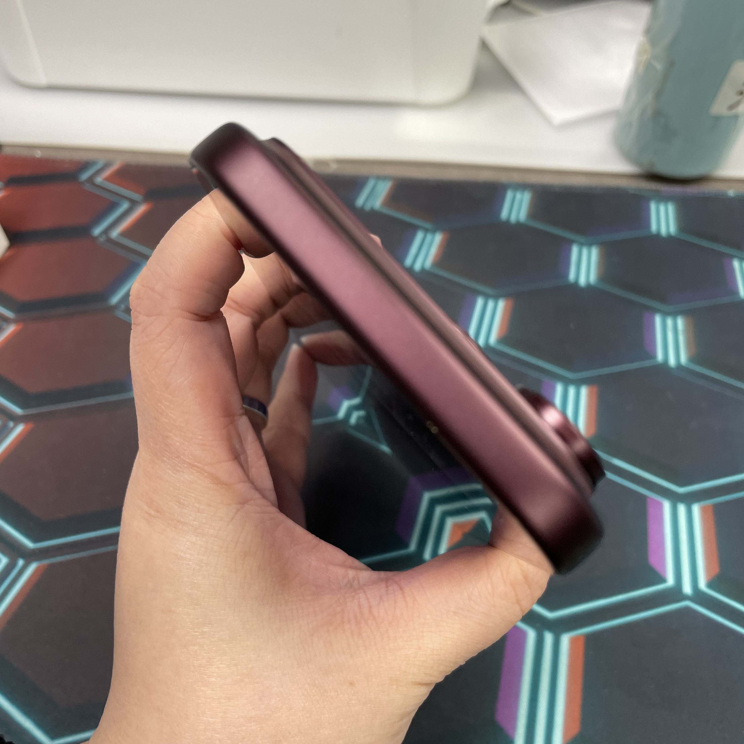 *8164 18 pro max 未使用品 256GB 電100 酒紅色 red