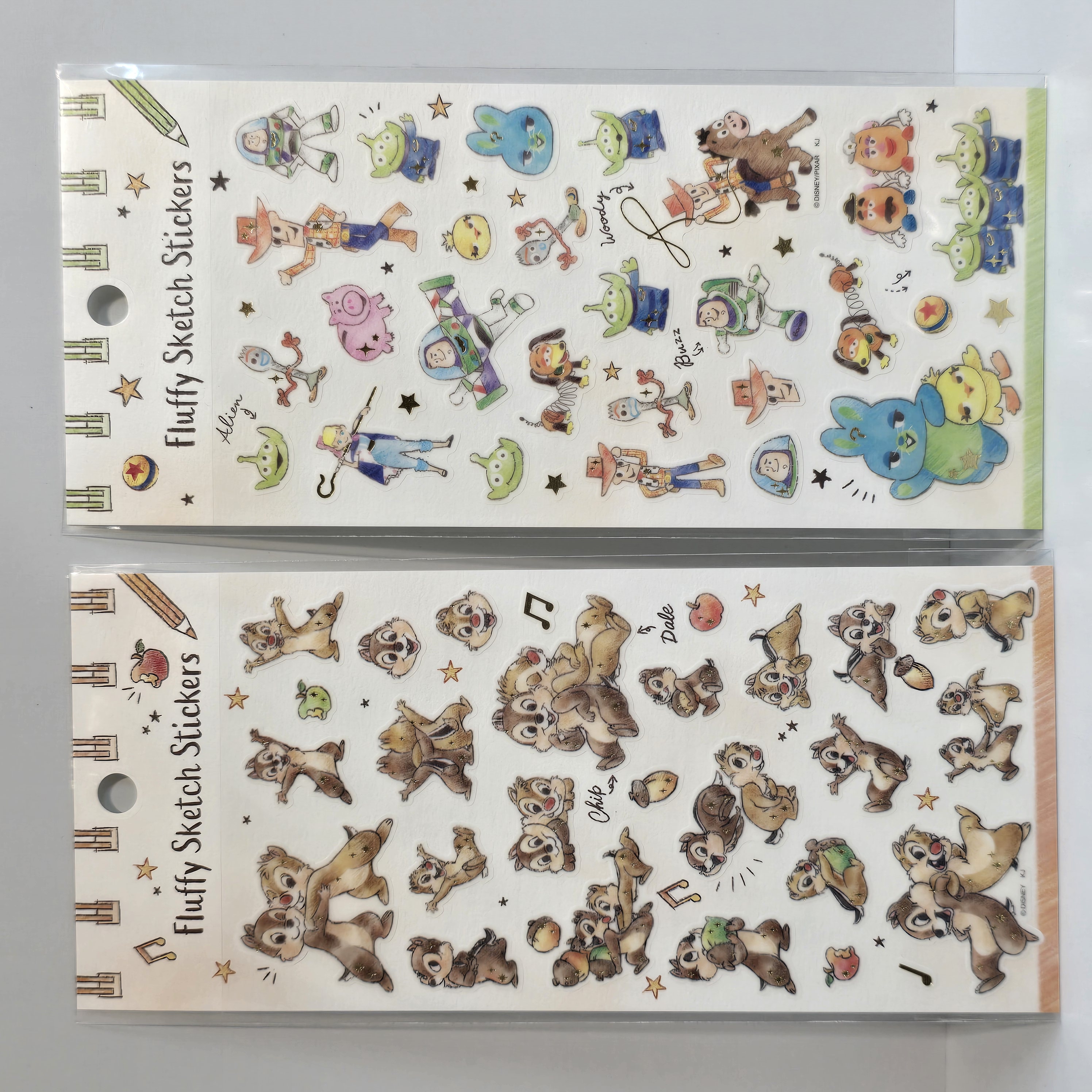 現貨 Fluffy Sketch 貼紙 Toy Story Chipndale 