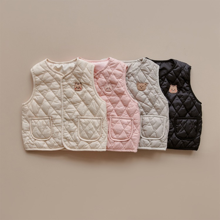 DTD LIGHT & WARM 菱格絎縫兒童保暖馬甲背心
