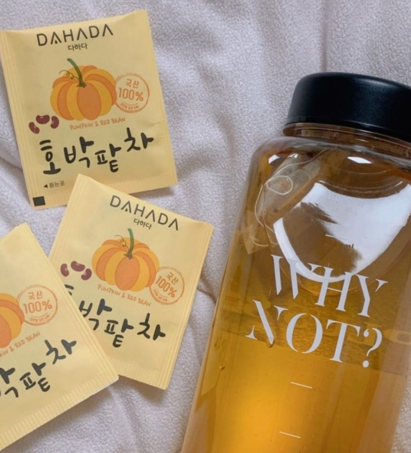 DAHADA 韓國製造 無咖啡因 南瓜紅豆茶 養顏輕暖茶飲 (20入)