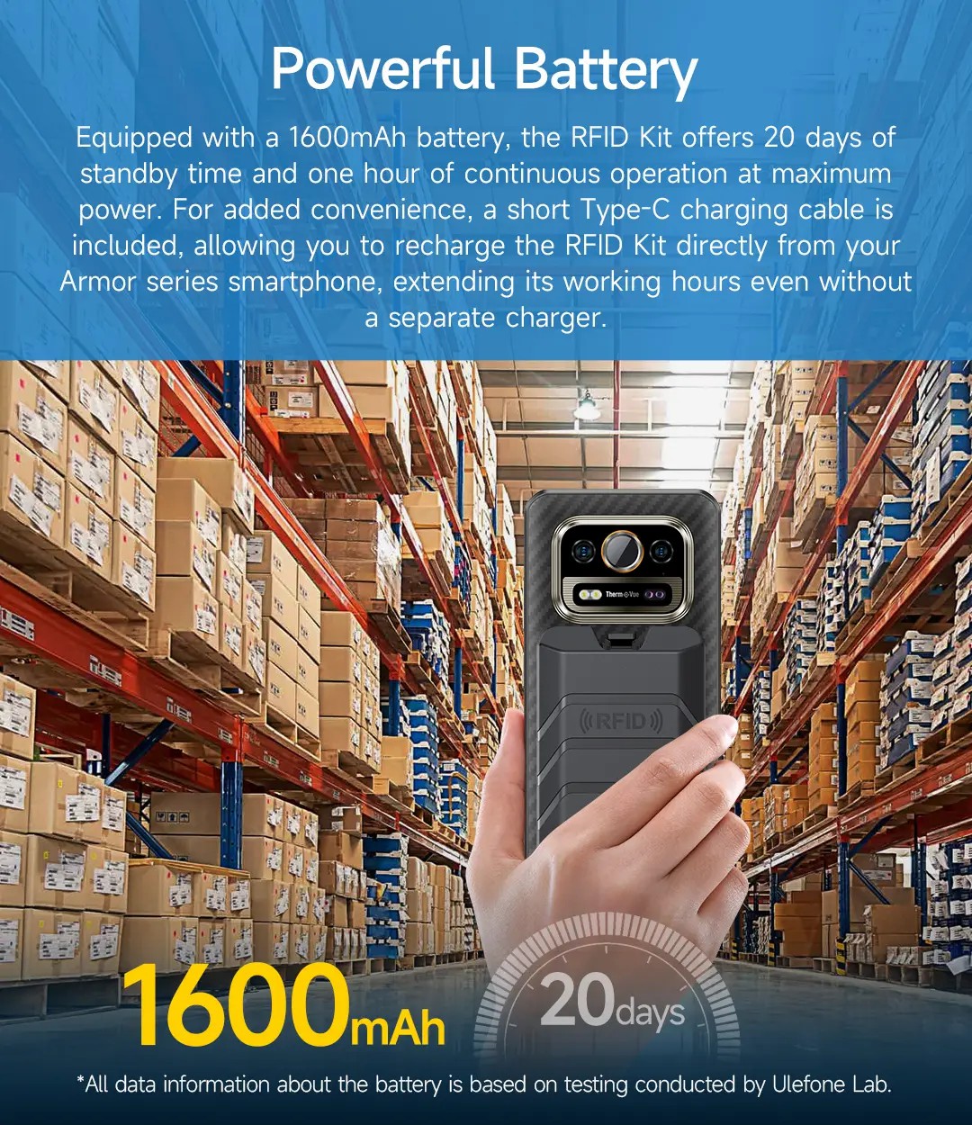 Ulefone UHF RFID Tag Reader 標籤讀取器