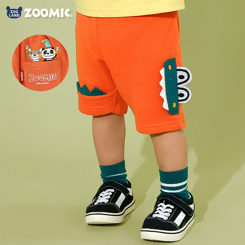🆕【⭐訂購⭐】 🇯🇵日本直送 🌀#Zoomic 鱷魚立體圖案5分褲 [PLGA-0065] [260813]