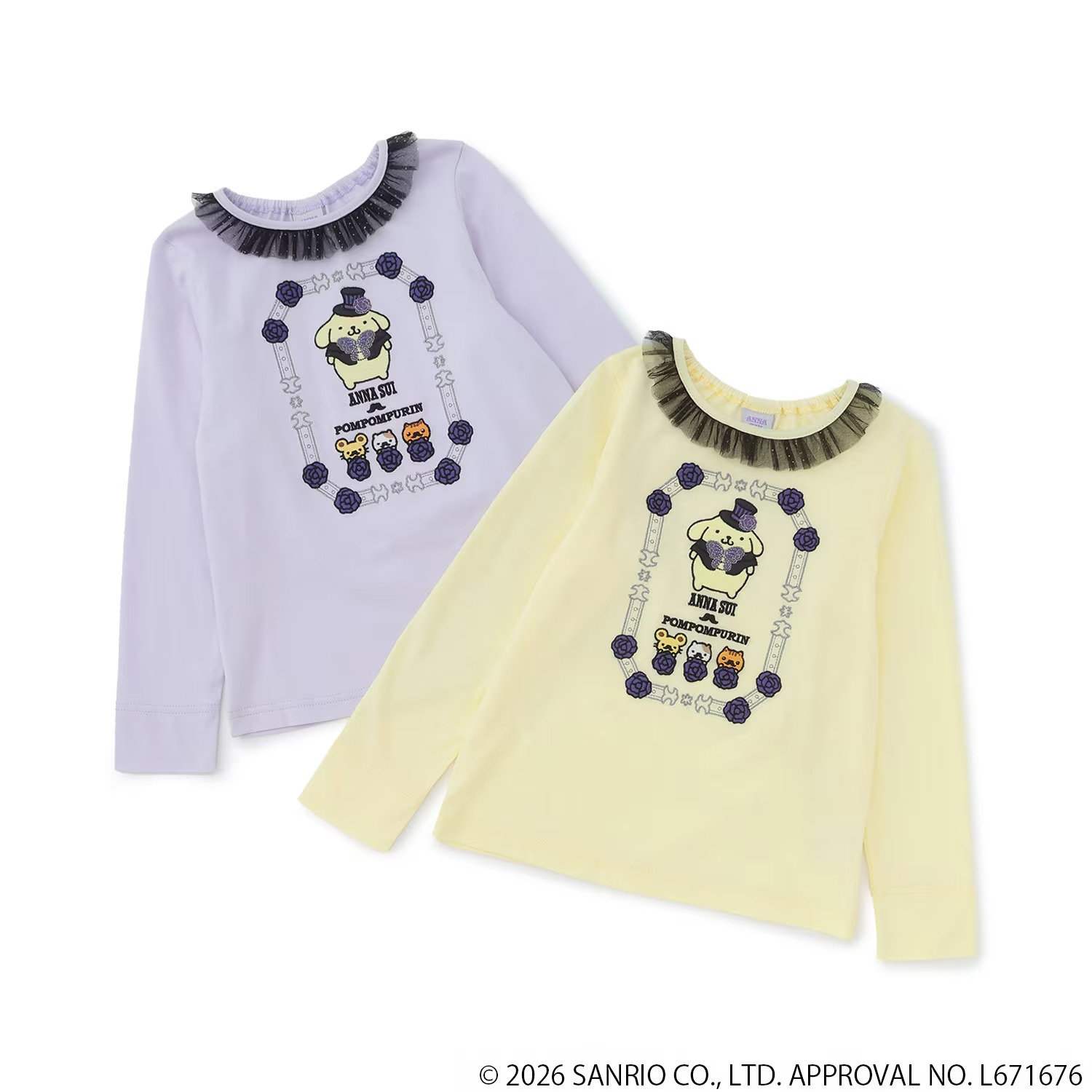 🌸 【預訂】長袖Tee - ANNA SUI mini x Pompompurin