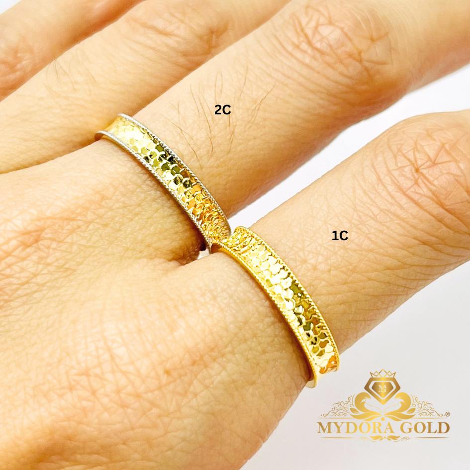 MYDORA Cincin Sisik Bling (5G) l EMAS 916/ 22K