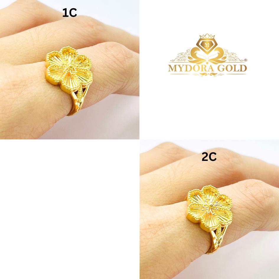 MYDORA Cincin Bunga Seri Emas (5G) l EMAS 916/22K