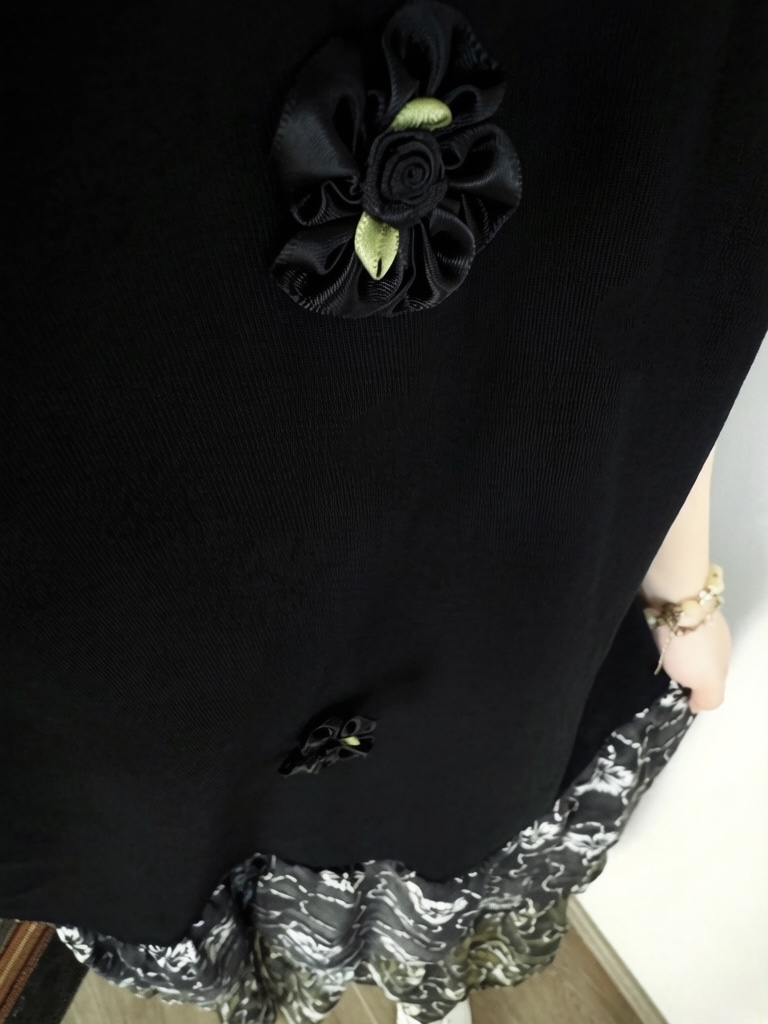 🌼初春優惠🍀 假兩件立體花網紗裙