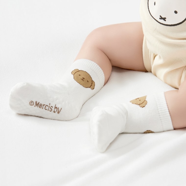 部分現貨💚代購 台灣直送💚正版授權Miffy and Friends提花中筒襪三件套