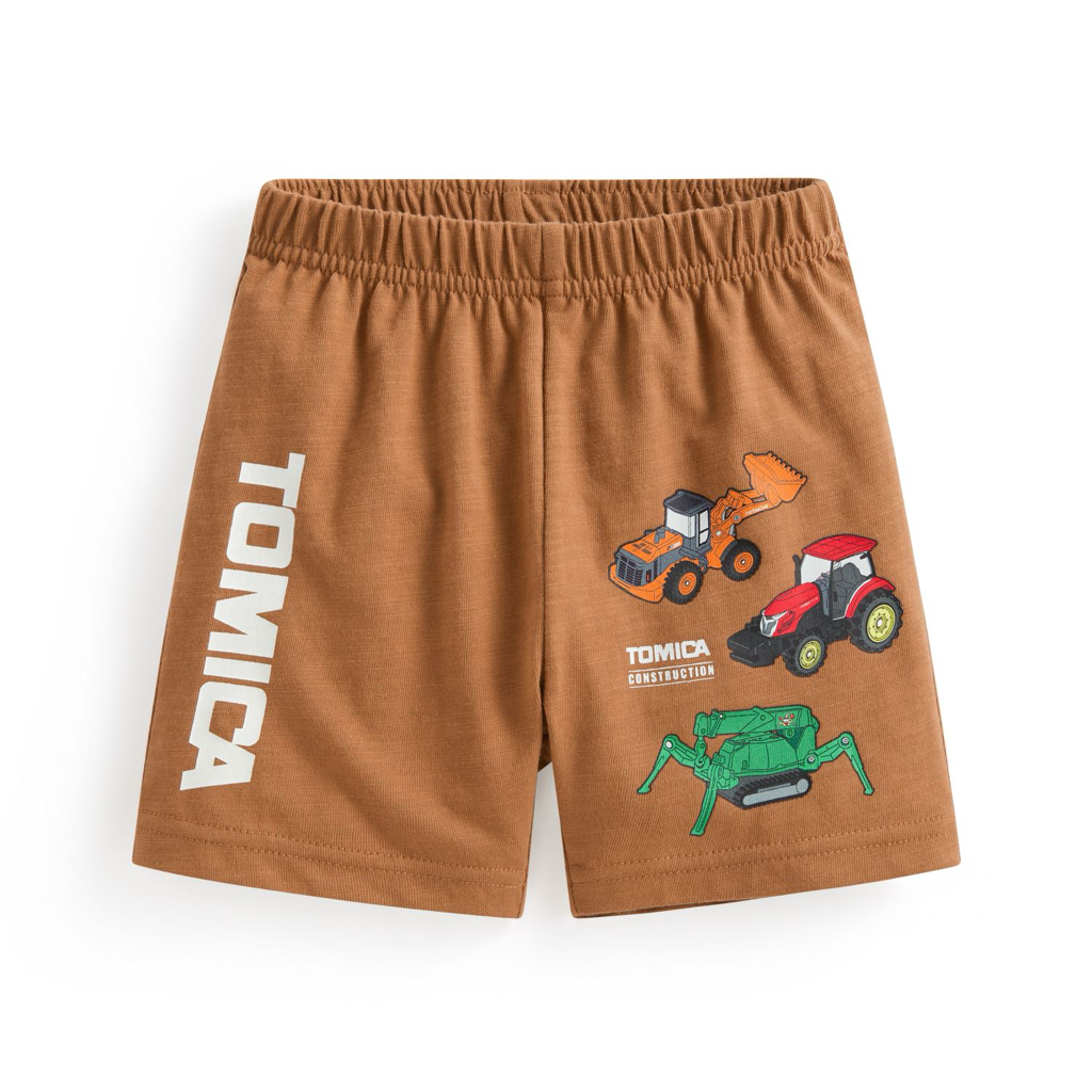 💚預訂 台灣直送💚Tomica三色車車印花竹節棉口袋短褲