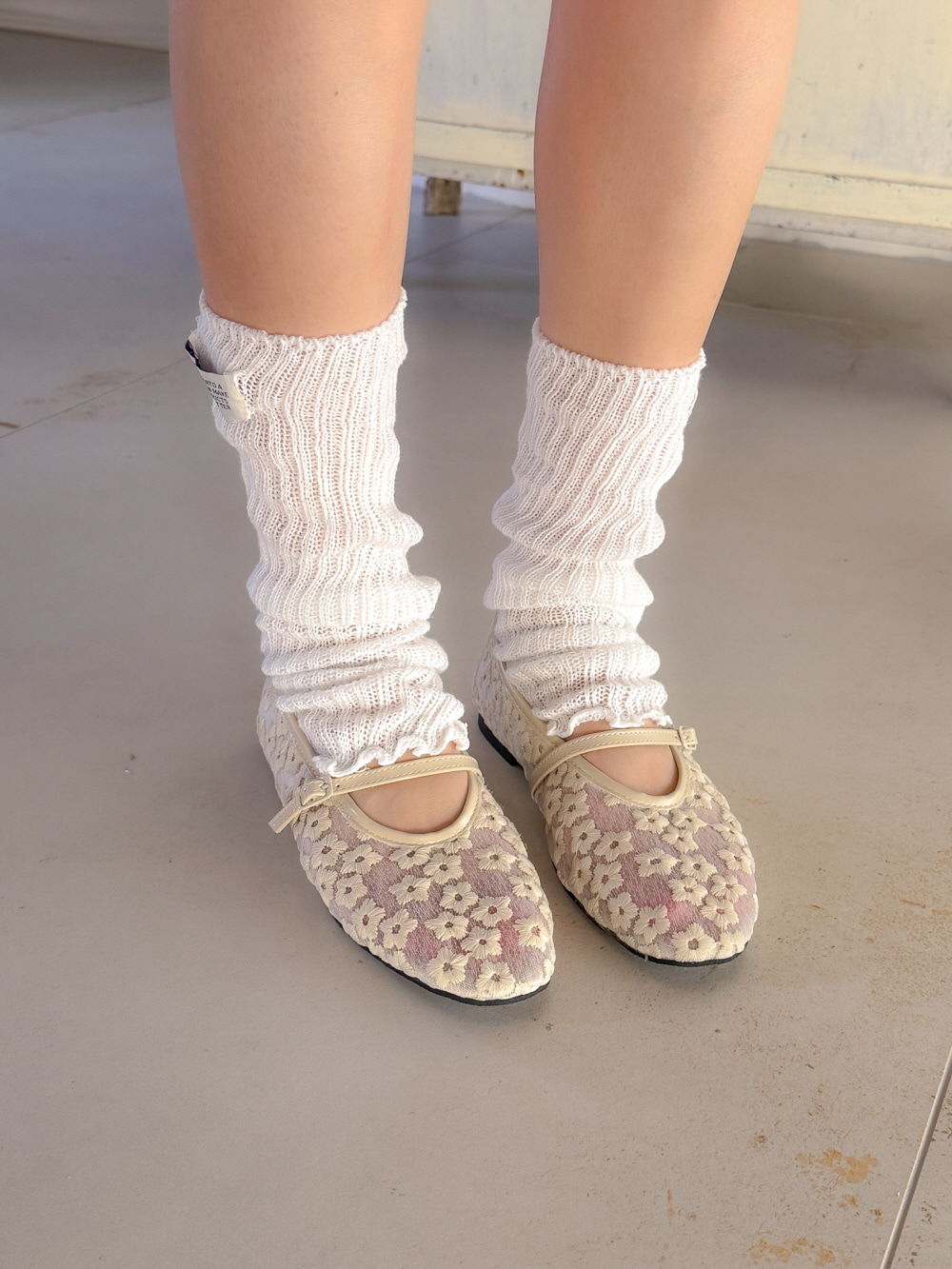 Floral Meshed Maryjane (3 colors)
