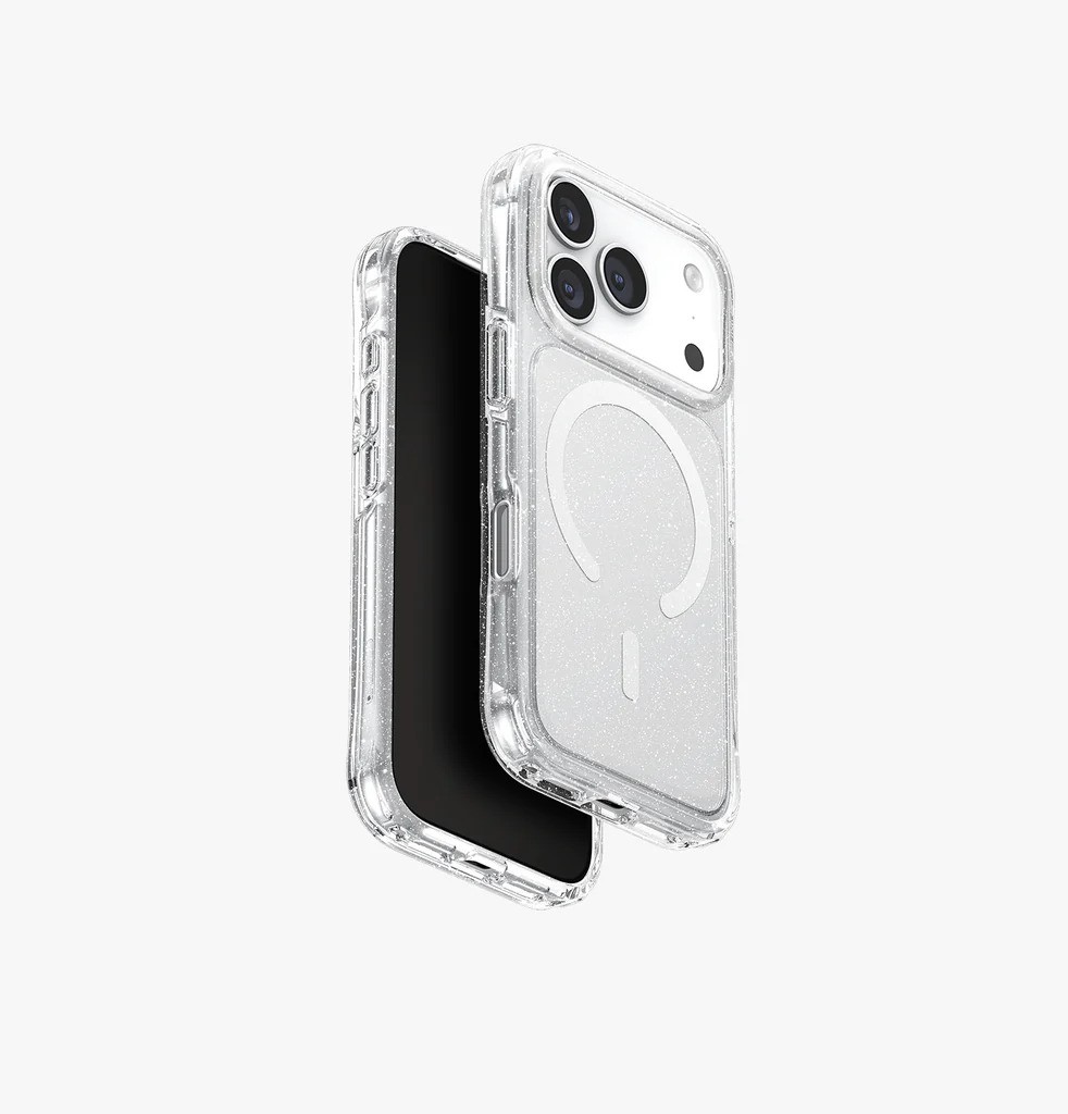 [全港免運] - UNIQ Lifepro Xtreme Tinsel For iPhone 17/Air 系列 - 透明閃粉