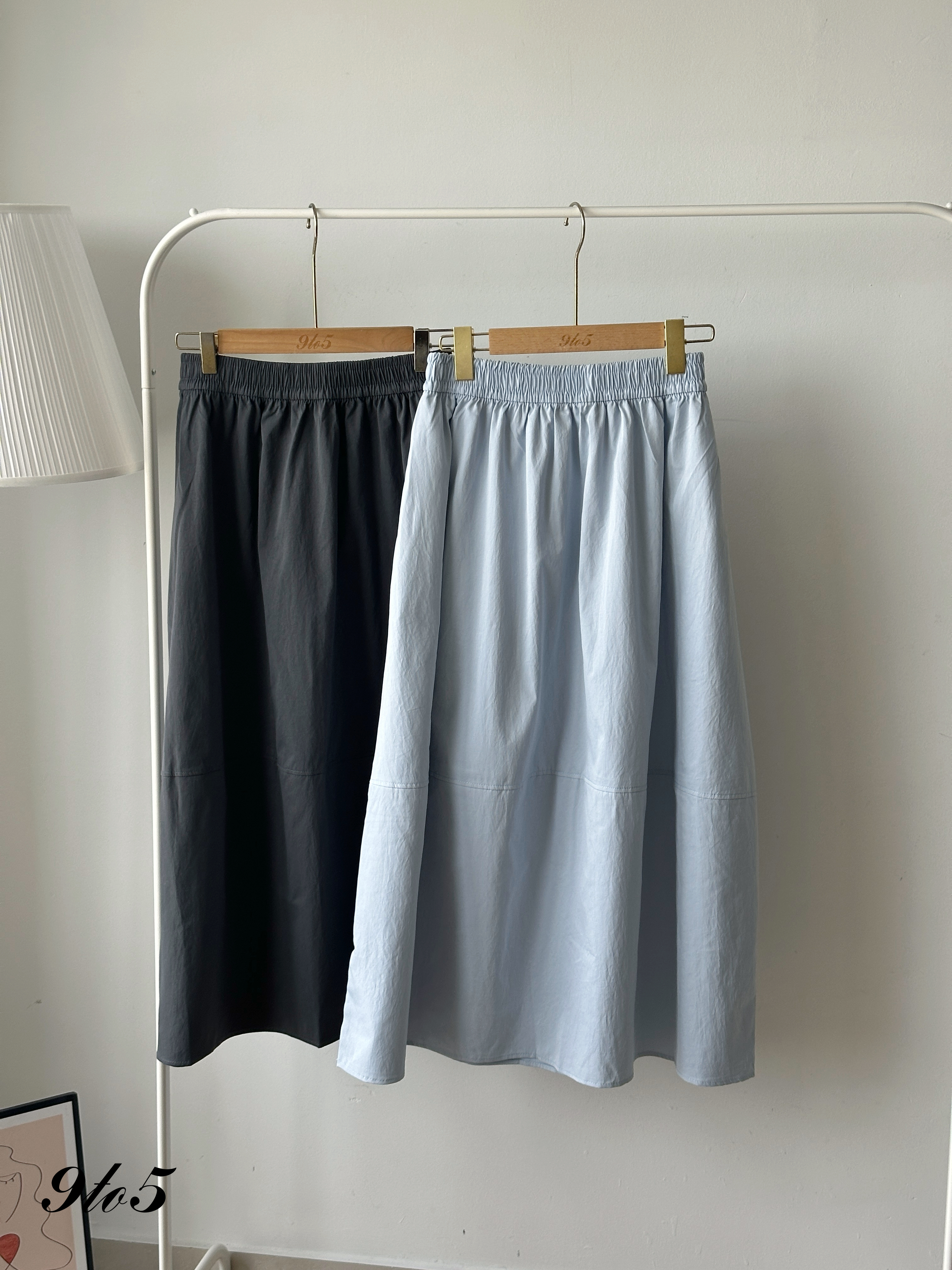 S1909 A Line Plain Skirt - 4 Colors 