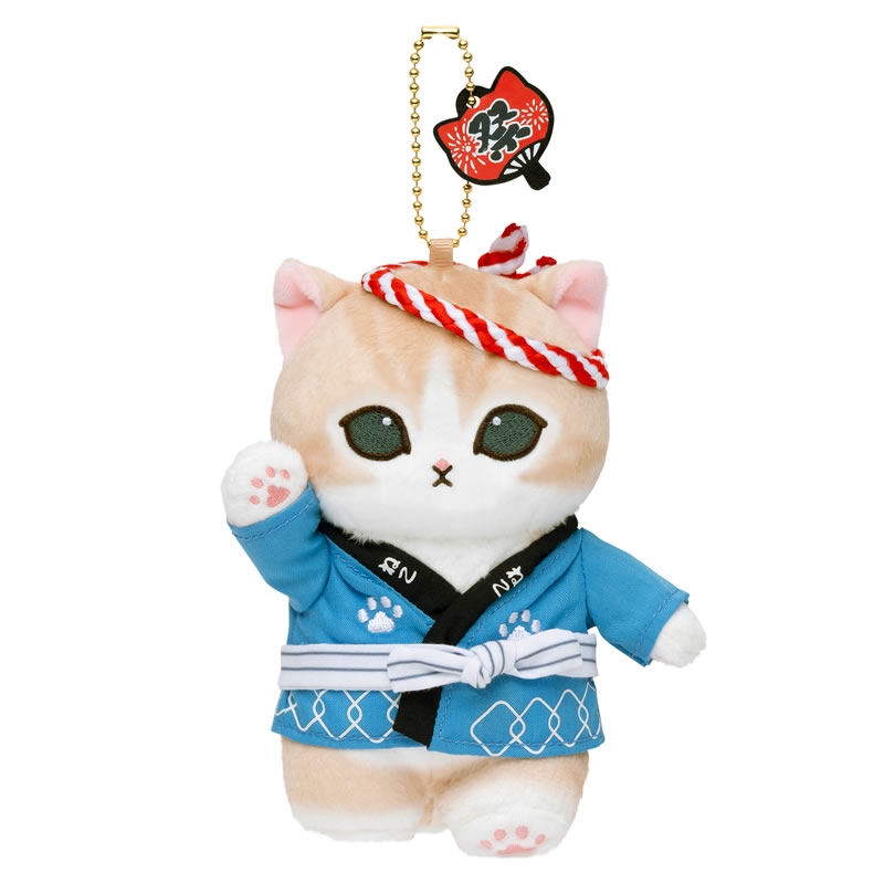 🌸 【預訂】夏祭公仔掛飾(藍色) - mofusand 17/7新品