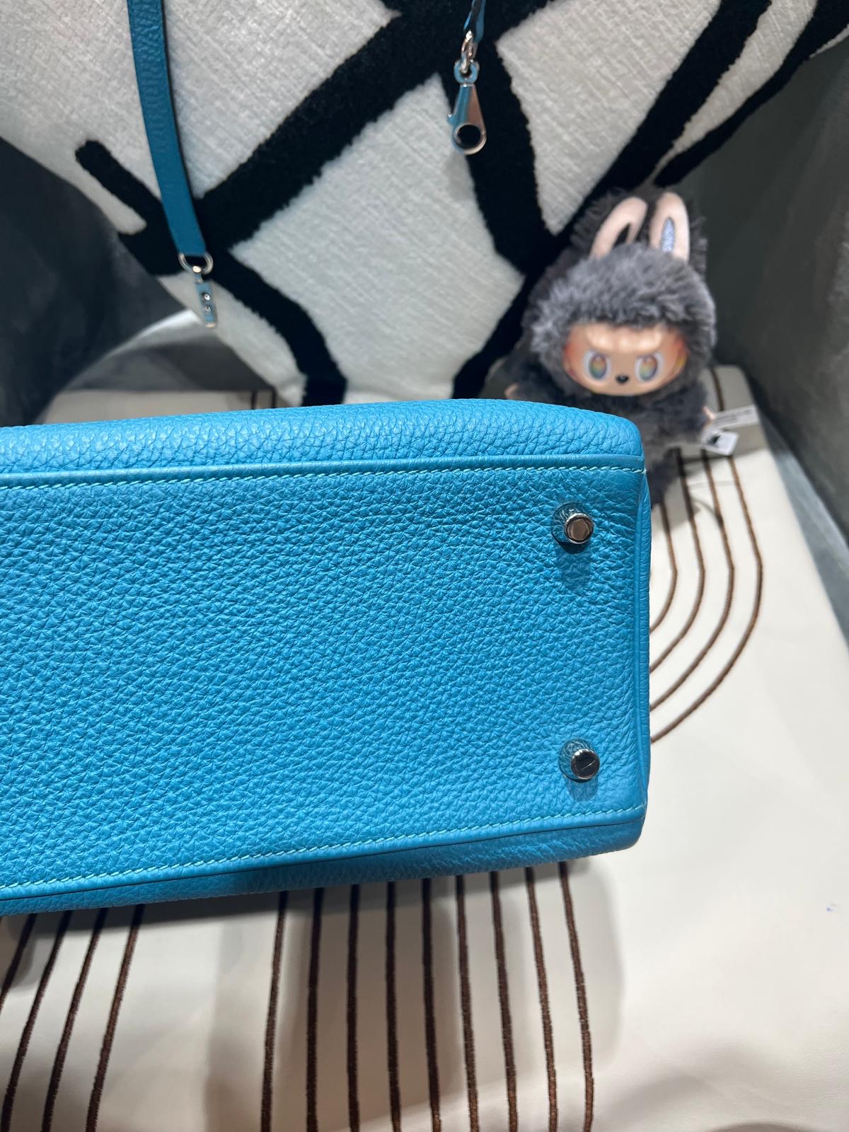 Hermes Kelly 28 STAMP [ R ] 松石藍色銀扣 100%Authentic, 98%new ✅key lock ✅dust bag ✅box