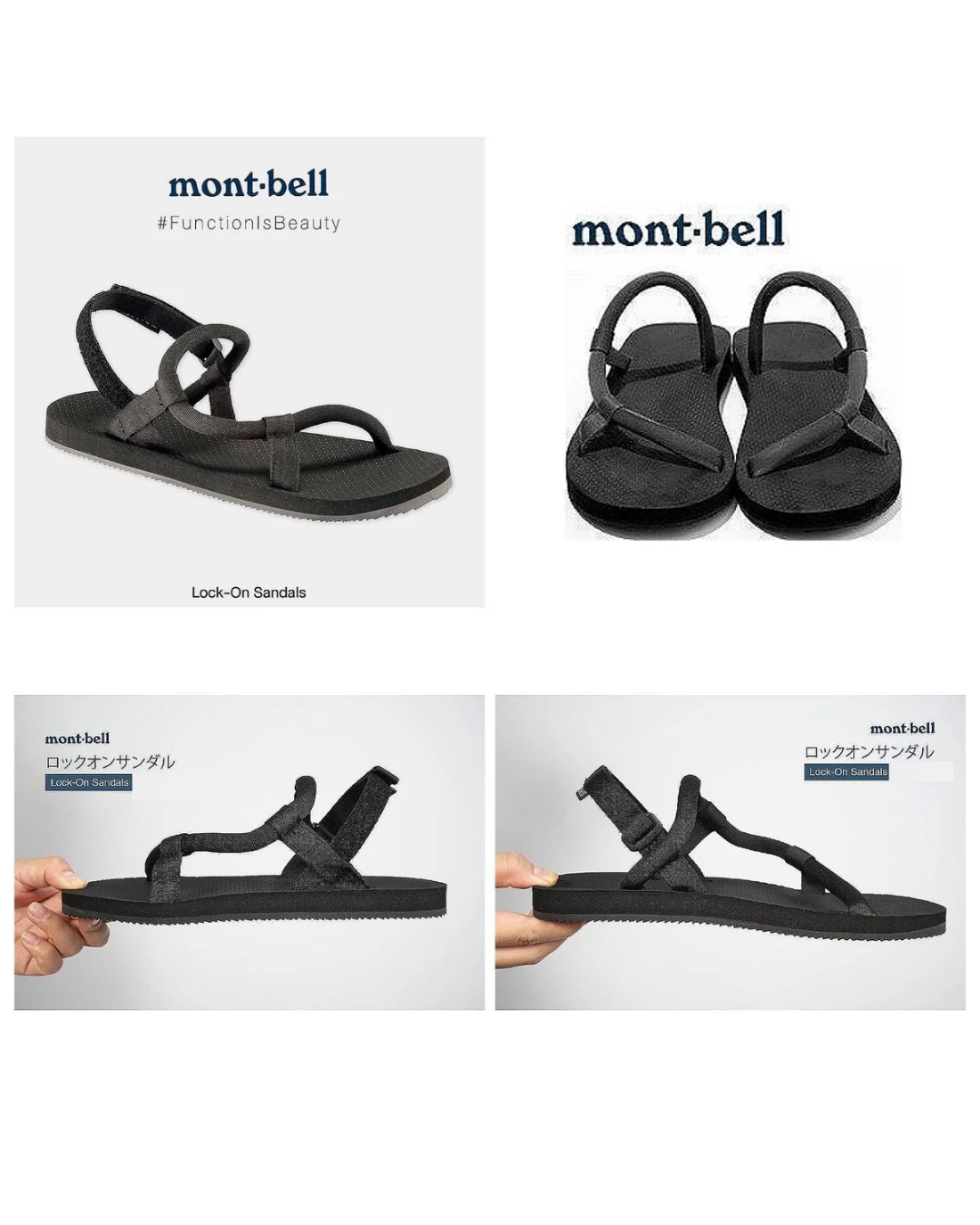 日本代購【 日本直送 montbell Lock-On sandals 超輕量 戶外 休閒 涼鞋 | 拖鞋 | 男女合用 | unisex 】
