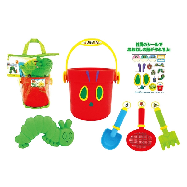 🇯🇵預訂 日本直送🇯🇵好餓的毛毛蟲桶裝沙灘玩具套裝