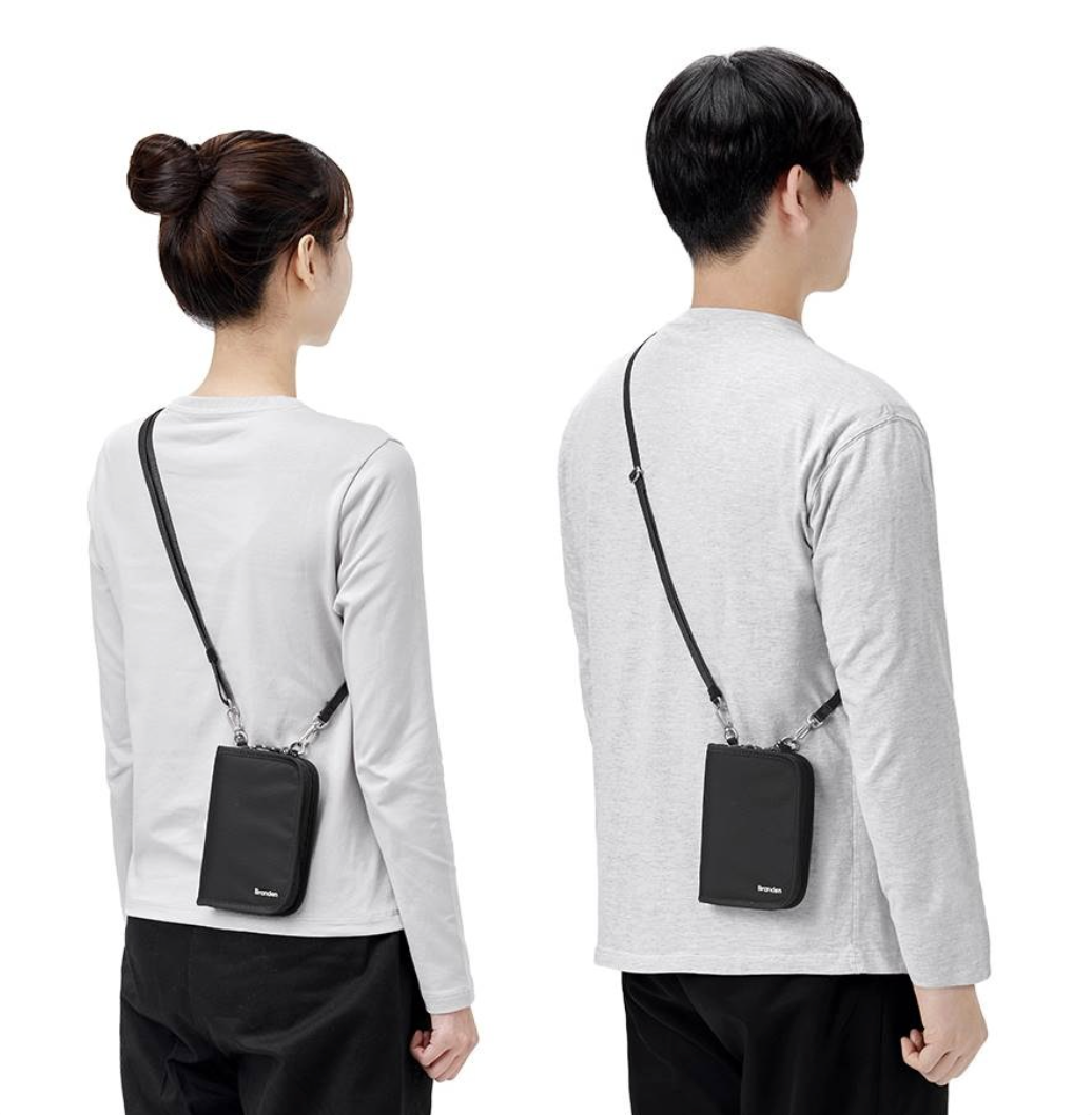 韓國 Branden Safe Plus 防盜 旅行銀包 斜揹袋｜ Cross Wallet Bag