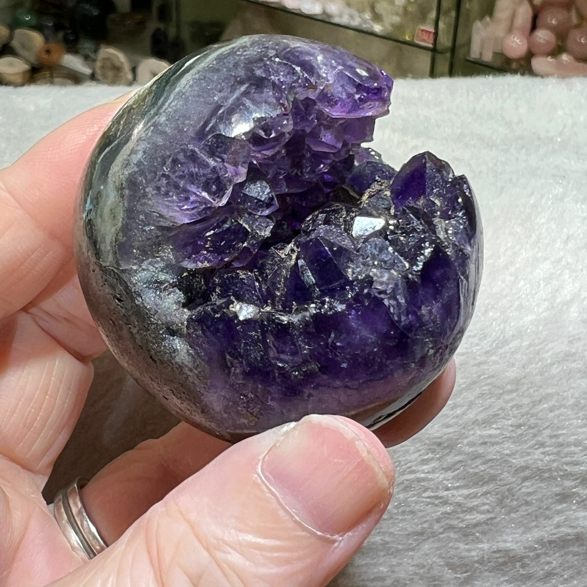 紫晶開口笑 4.7cm+/-