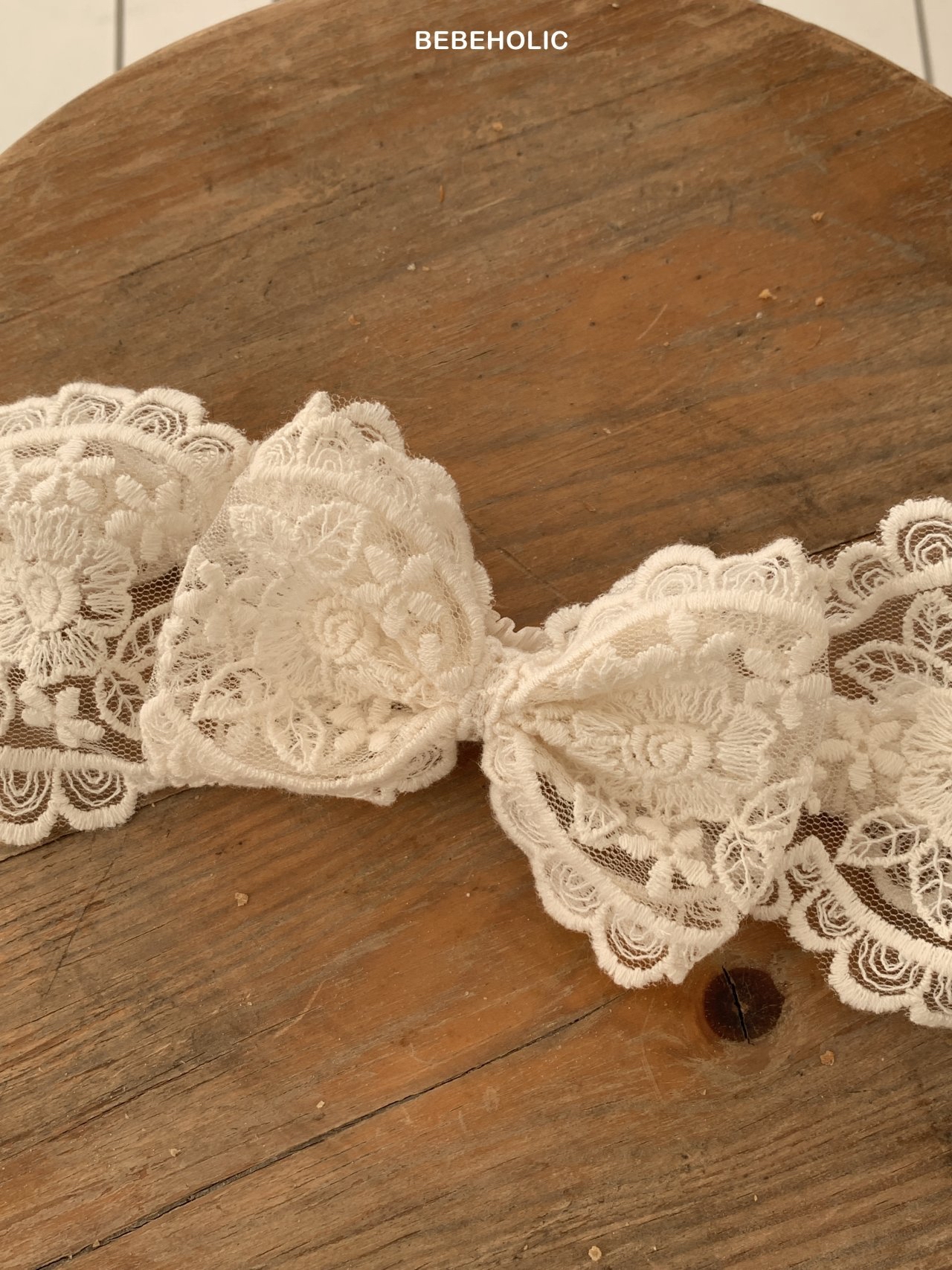 🌸預訂 韓國直送🌸🇰🇷BEBEHOLIC六色蕾絲花邊蝴蝶結髮帶