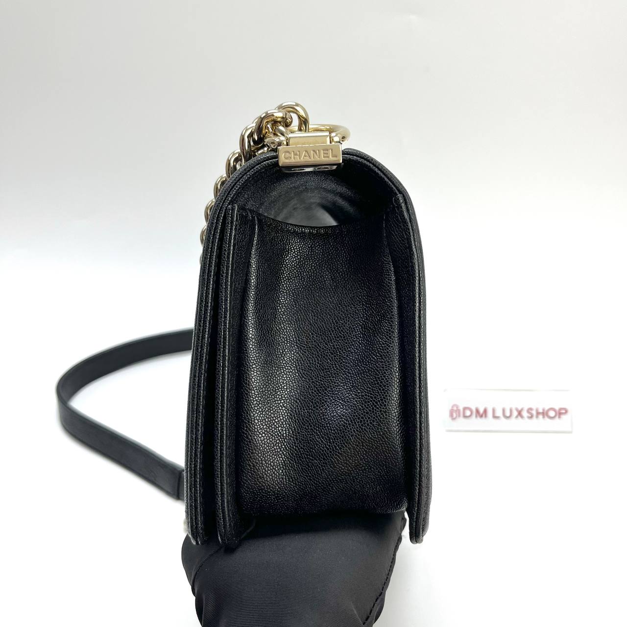 Chanel Boy Black Caviar Medium GHW (Serial 28)