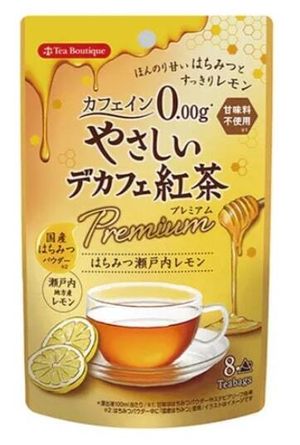 Tea Boutique 溫和無咖啡因紅茶 高級蜂蜜瀨戶內檸檬 1.5g×8袋 平行進口