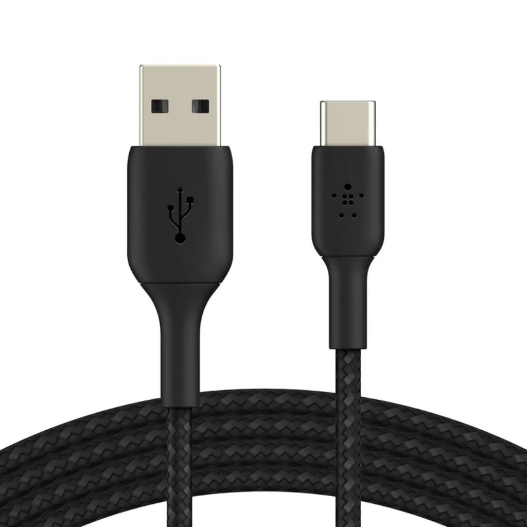 belkin BoostCharge Pro Braided USB-C 至 USB-A 編織連接線 (15W) CAB022fq1MBK / CAB022fq2MBK / CAB022fq3MBK 香港行貨