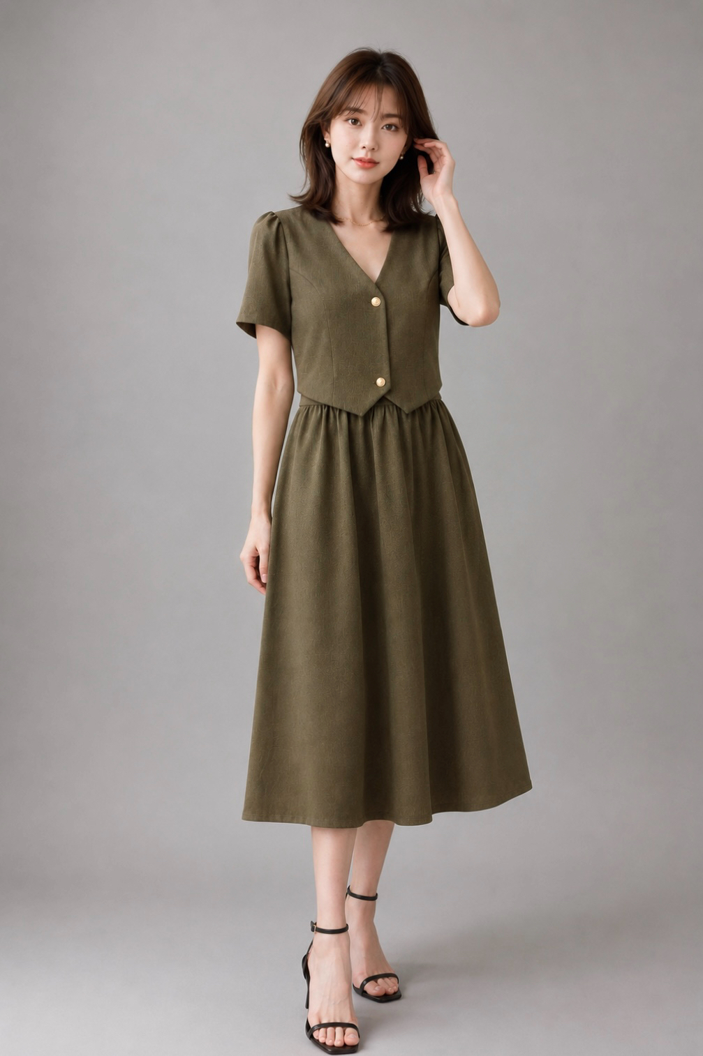 13057 Rosalie Grace Midi Dress