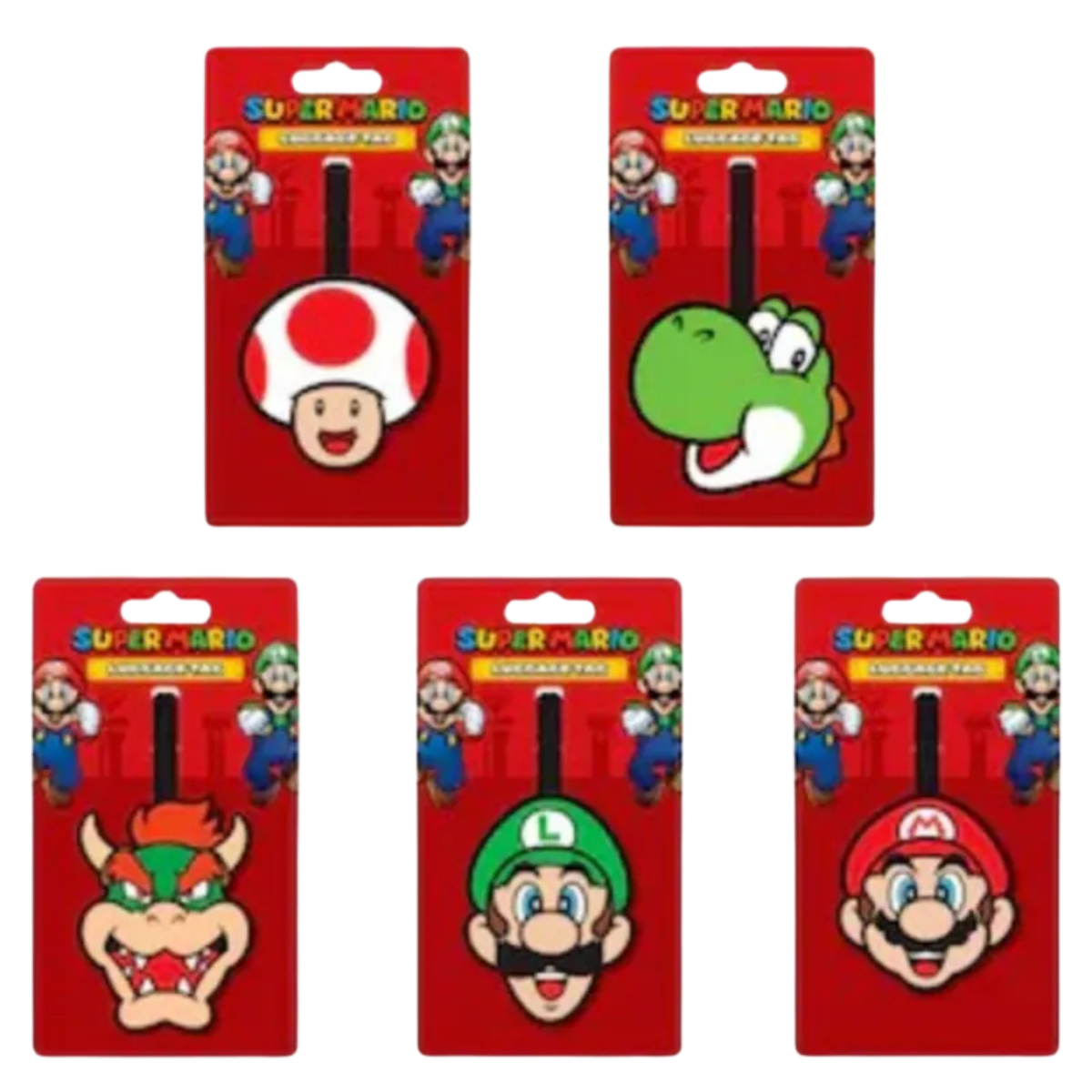 【全新Super Mario™ 款式】全球網上獨家發售🏆瑞士Travelmall 多功能行李吊牌 (五款選擇)│防水、防潑 PVC|獨特設計【3/8 截單，預計 : 3月中至3月尾發貨】】