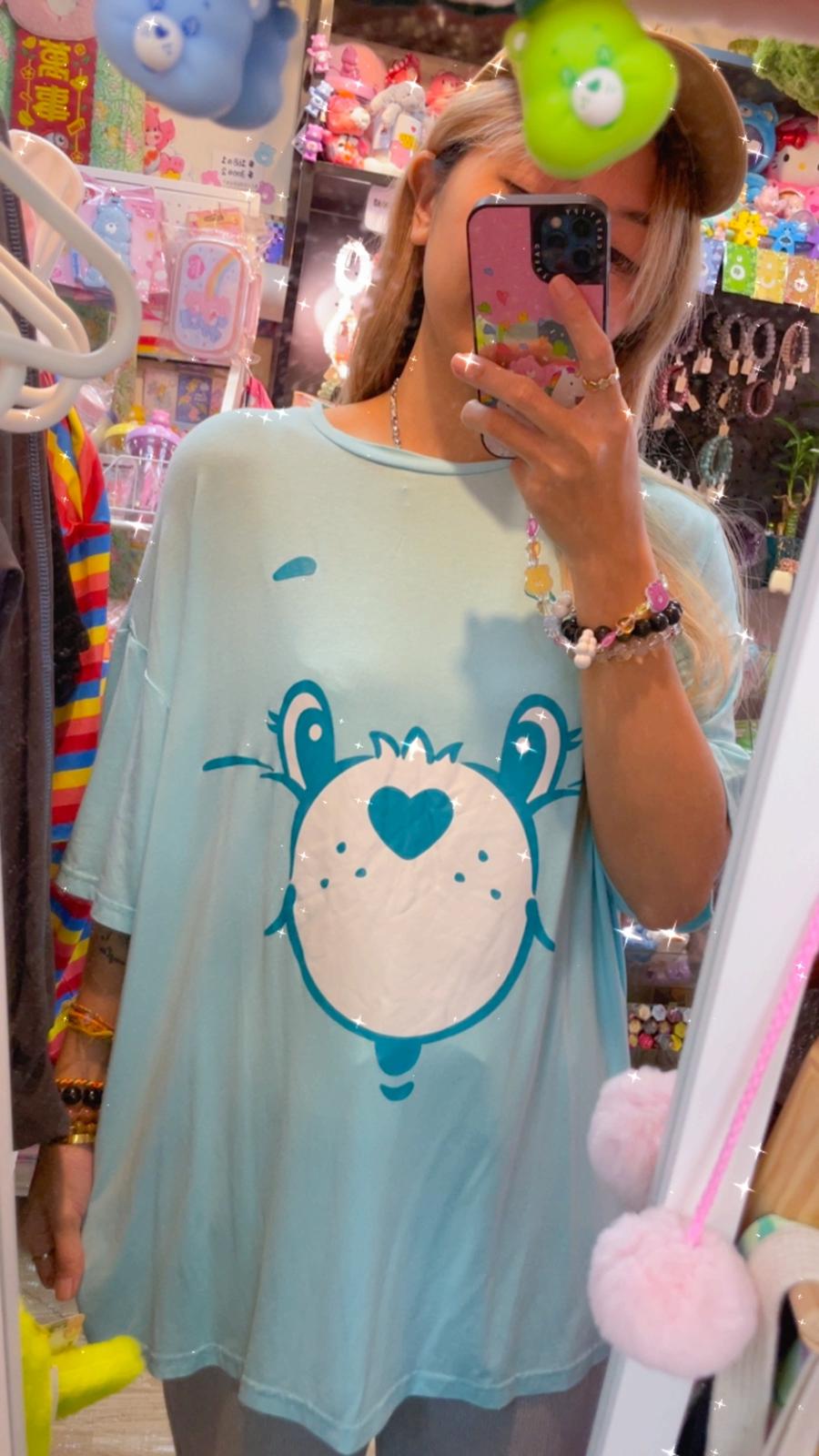 減價品🌈可愛卡通熊寬鬆T恤🐻