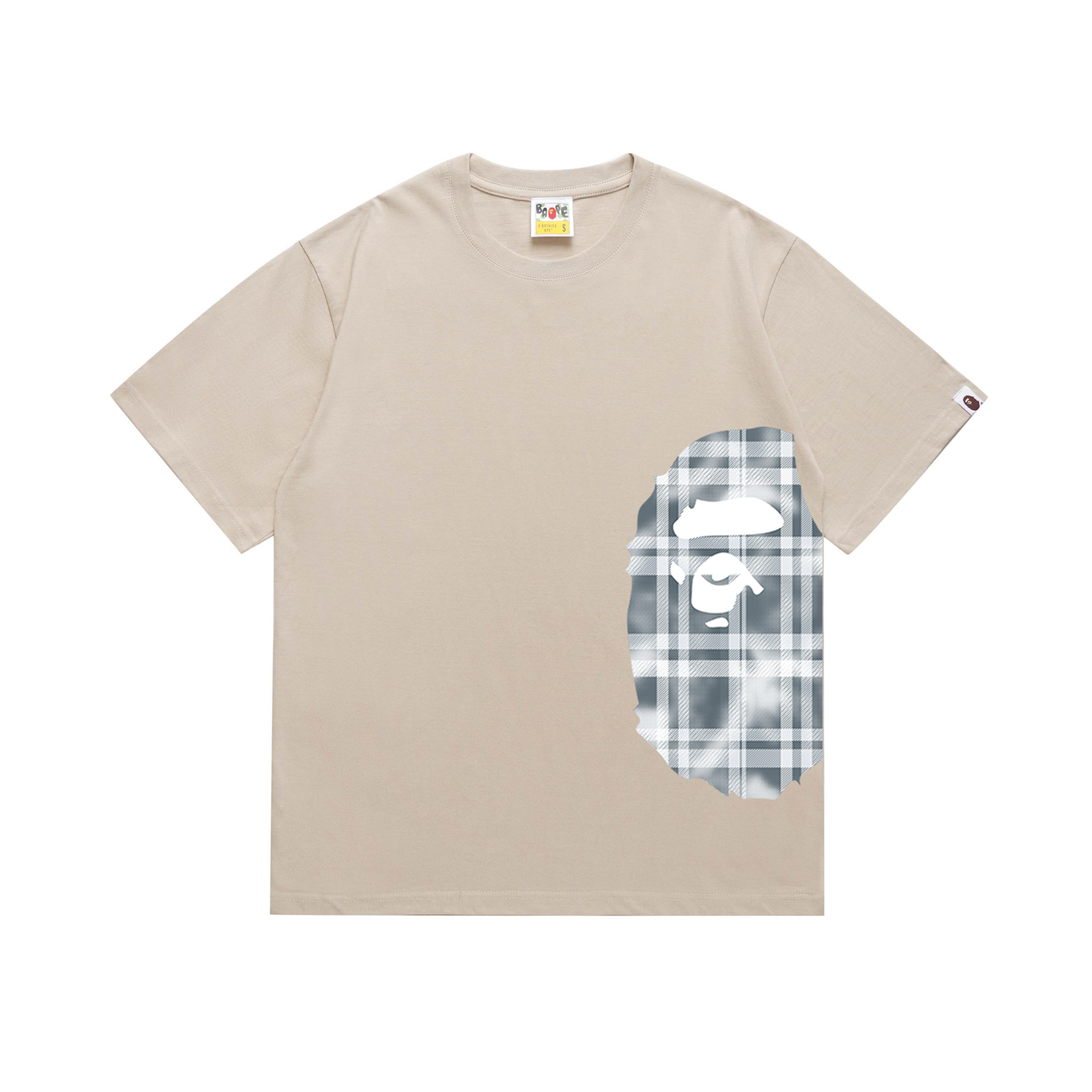 Bape Check Big Ape Head Tee