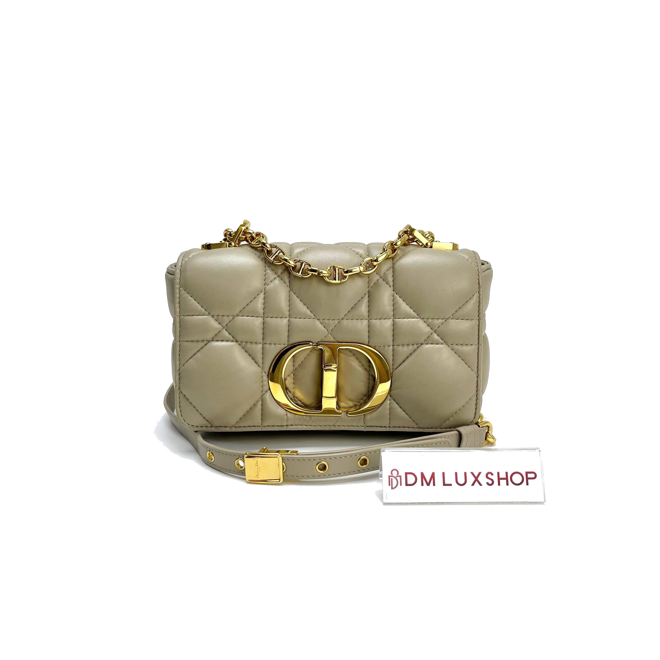 Dior Caro Small Grey GHW