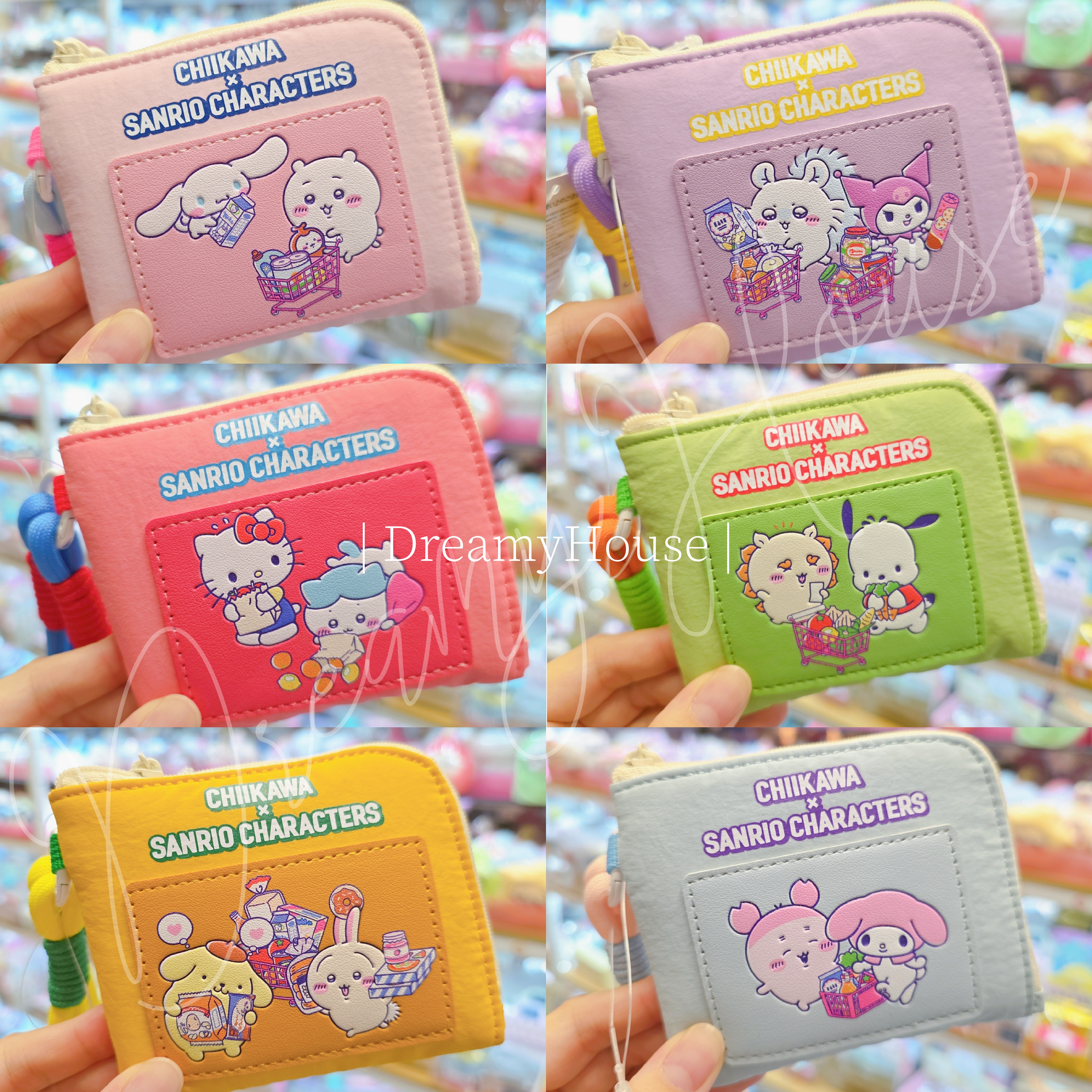 日本 Chiikawa x Sanrio characters 銀包 散紙包