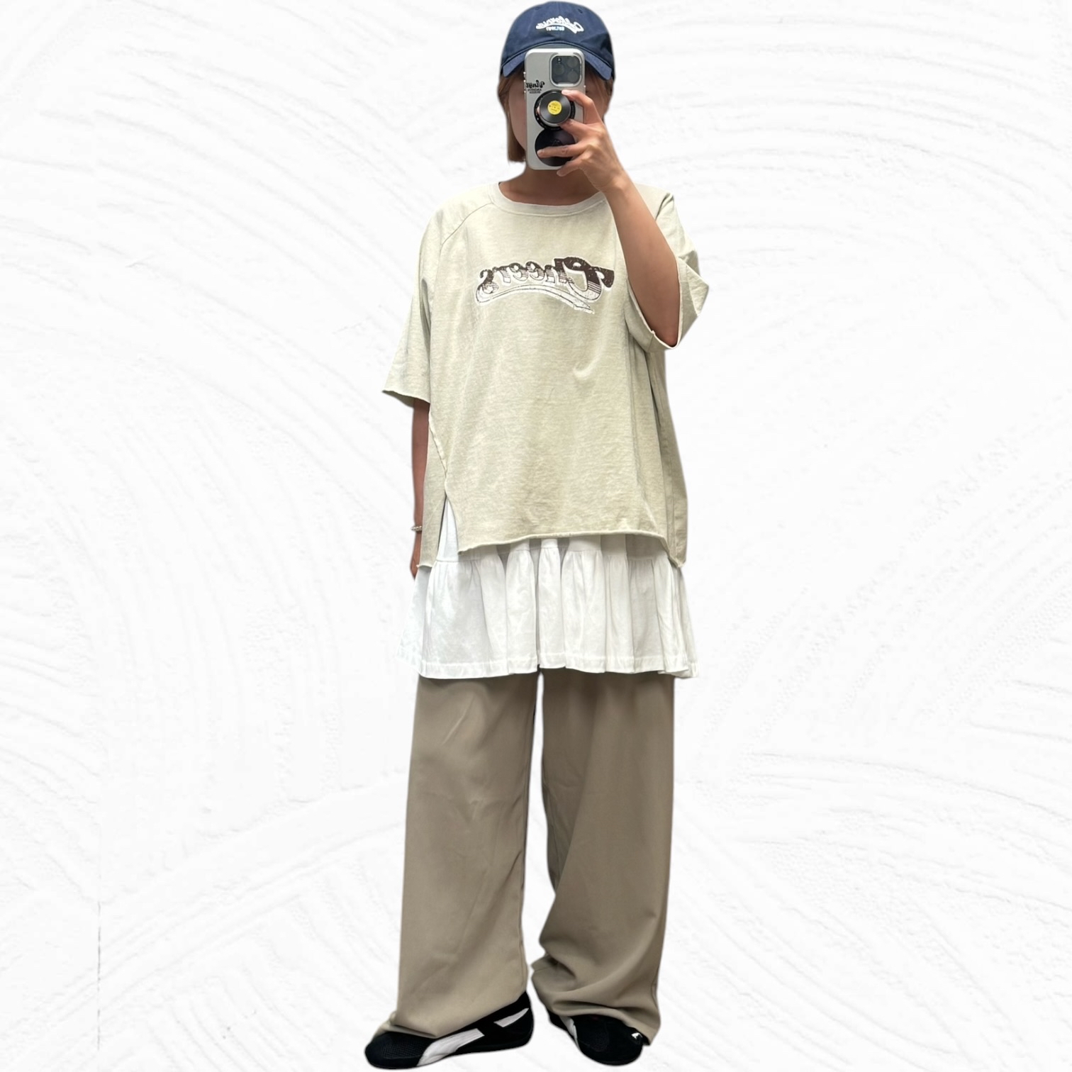 221282 “Cheers”腳開叉Tee