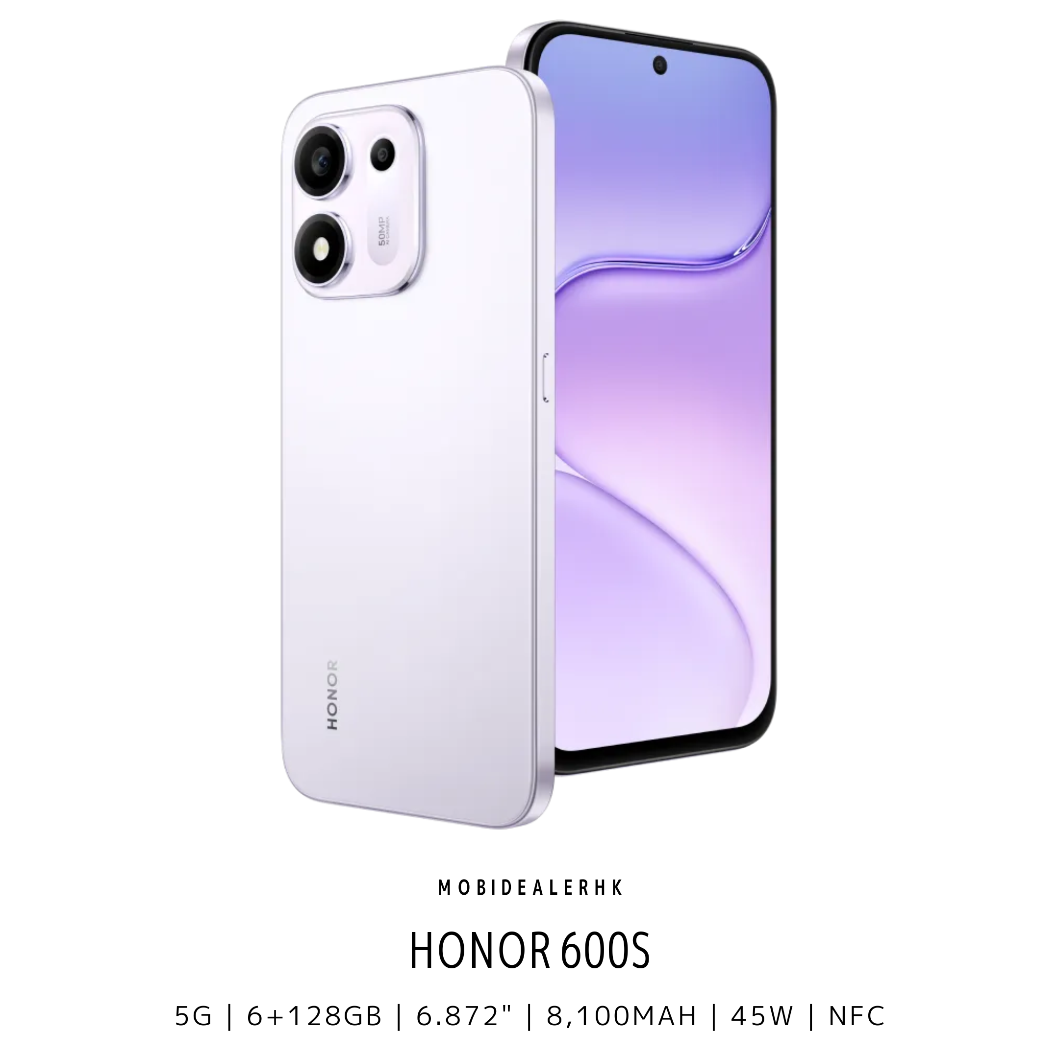 Honor 600S | 榮耀 600S | 5G | 智能手機 | 8100mAh超大電量 | IP68/69防水 | 45W快充 | 6.872" 大屏幕