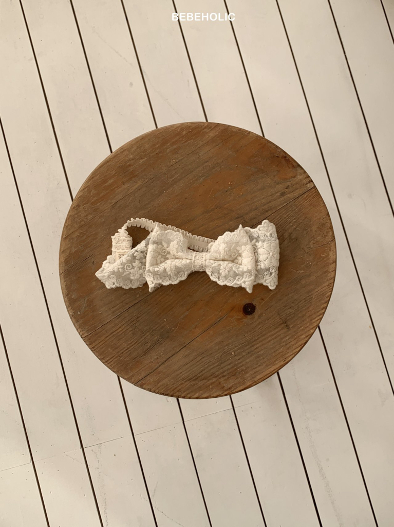 🌸預訂 韓國直送🌸🇰🇷BEBEHOLIC六色蕾絲花邊蝴蝶結髮帶