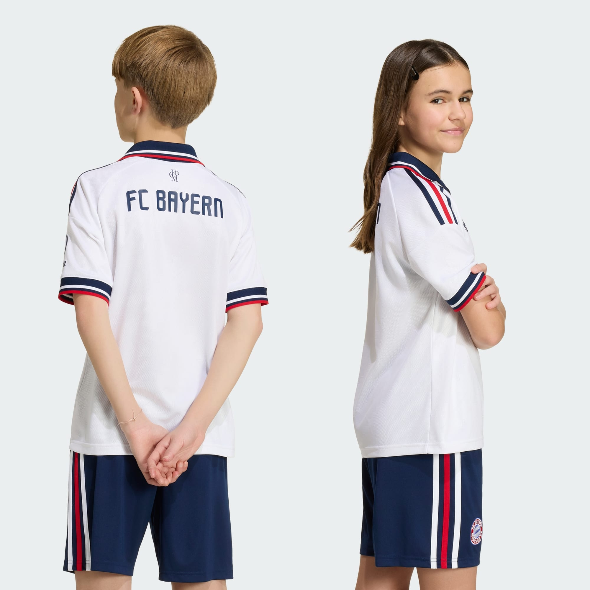 Adidas Bayern Munich 拜仁慕尼黑 2026-27 作客童裝球衣 (可加印字) JZ3097