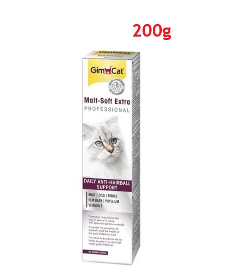 GimCat-貓用 麥牙味去毛球膏(加強版)200g(最佳使用期: 2/4/2027)Malt Anti-Hairball 200g