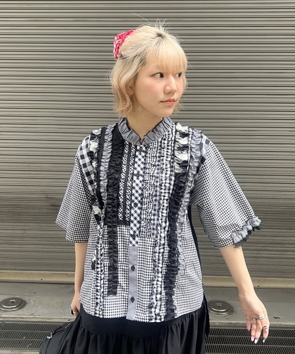 日本製TORI-TO x BEAMS BOY 拼款恤衫