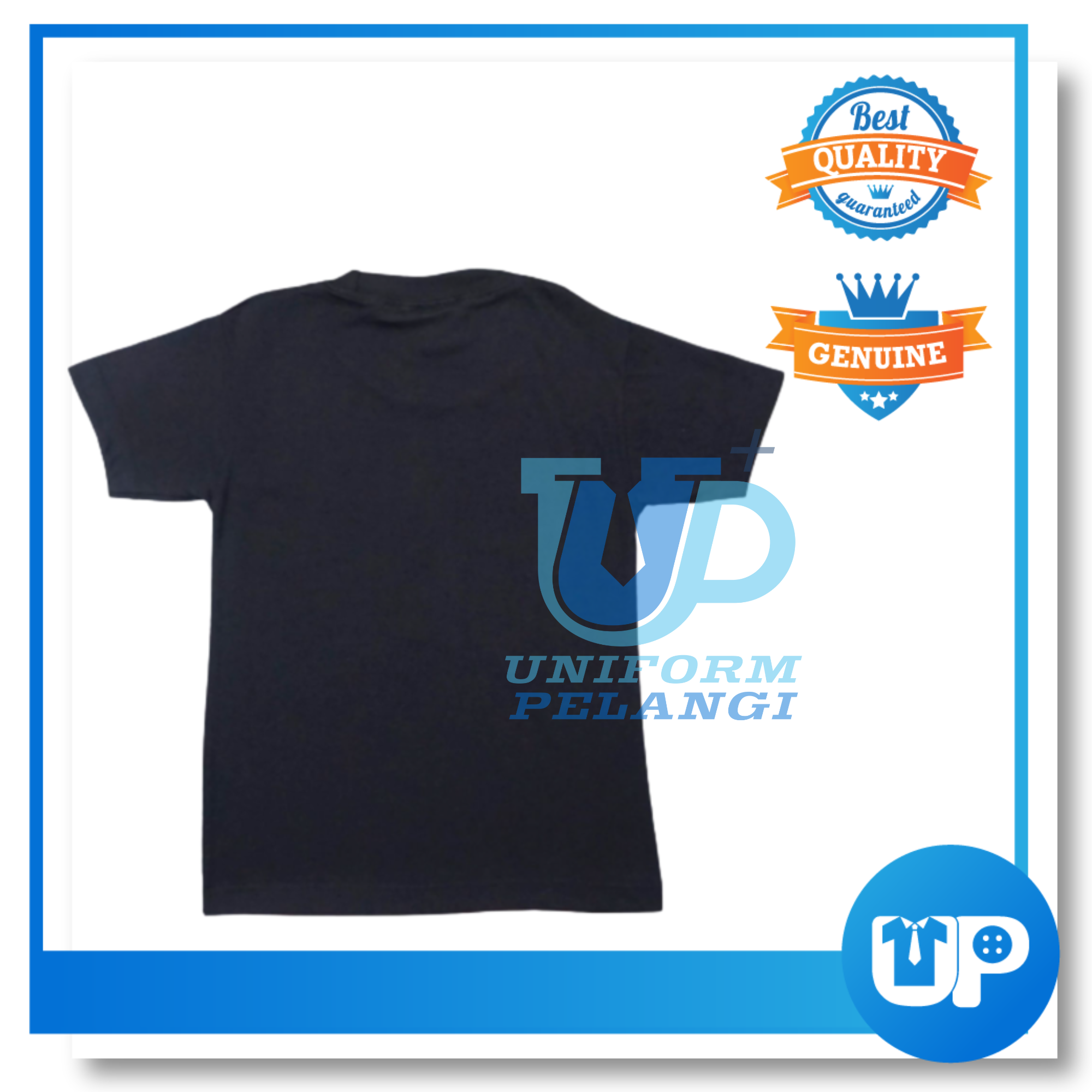 T-SHIRT Round Neck Lengan Pendek & Panjang Hitam / 100% COTTON SHIRT / HIGH QUALITY BLACK T-SHIRT/ Round Neck T-Shirt Sleeve