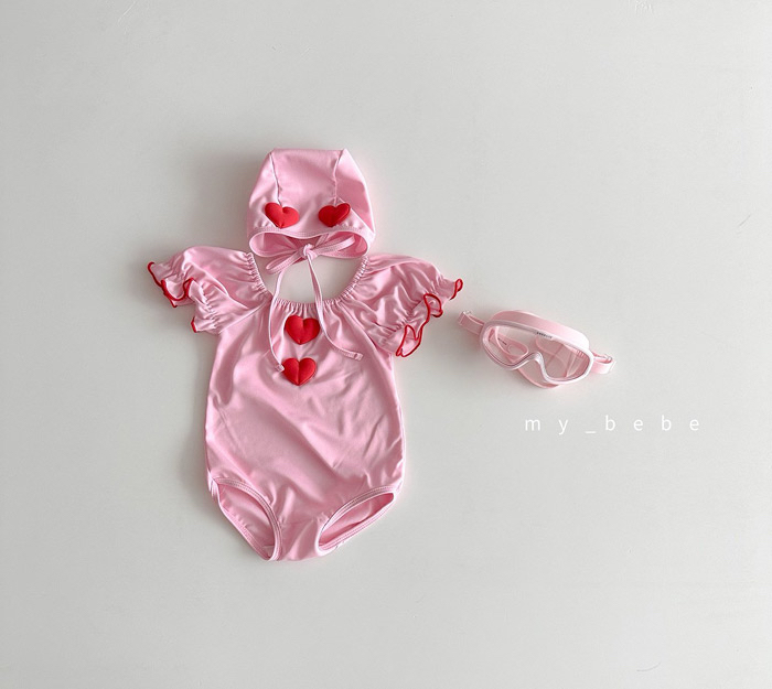 🇰🇷mybebe 泳衣+帽