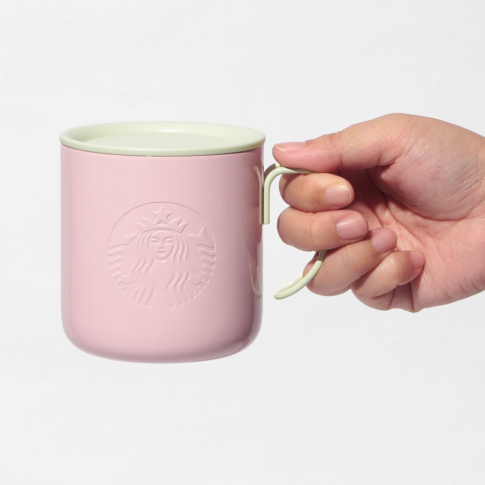 《日本🇯🇵 STARBUCKS 2026 Feel the Breeze 限定系列》粉紅不銹鋼馬克杯 355ml