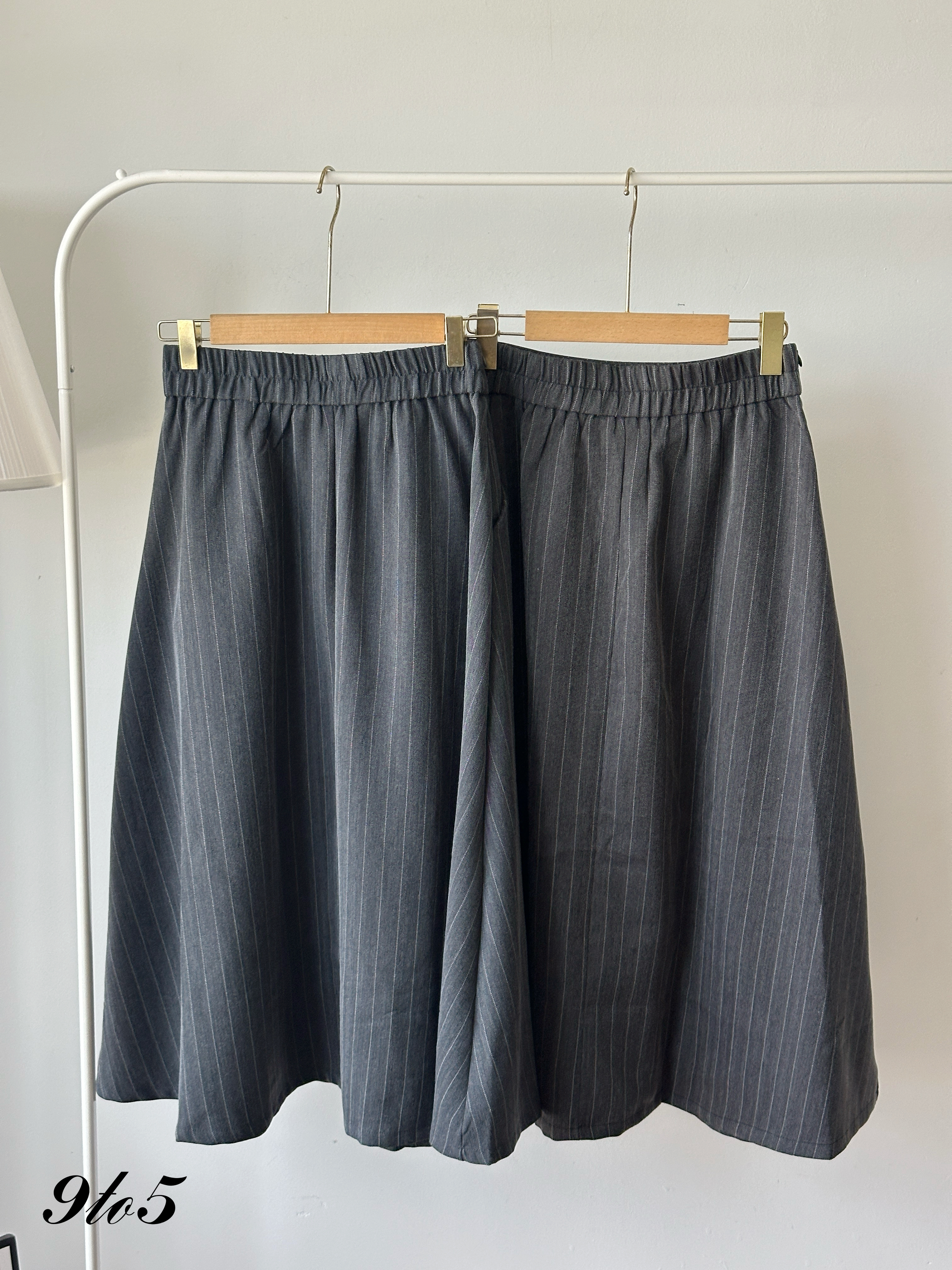 S1939 A Line Stripe Skirt - 3 Colors 