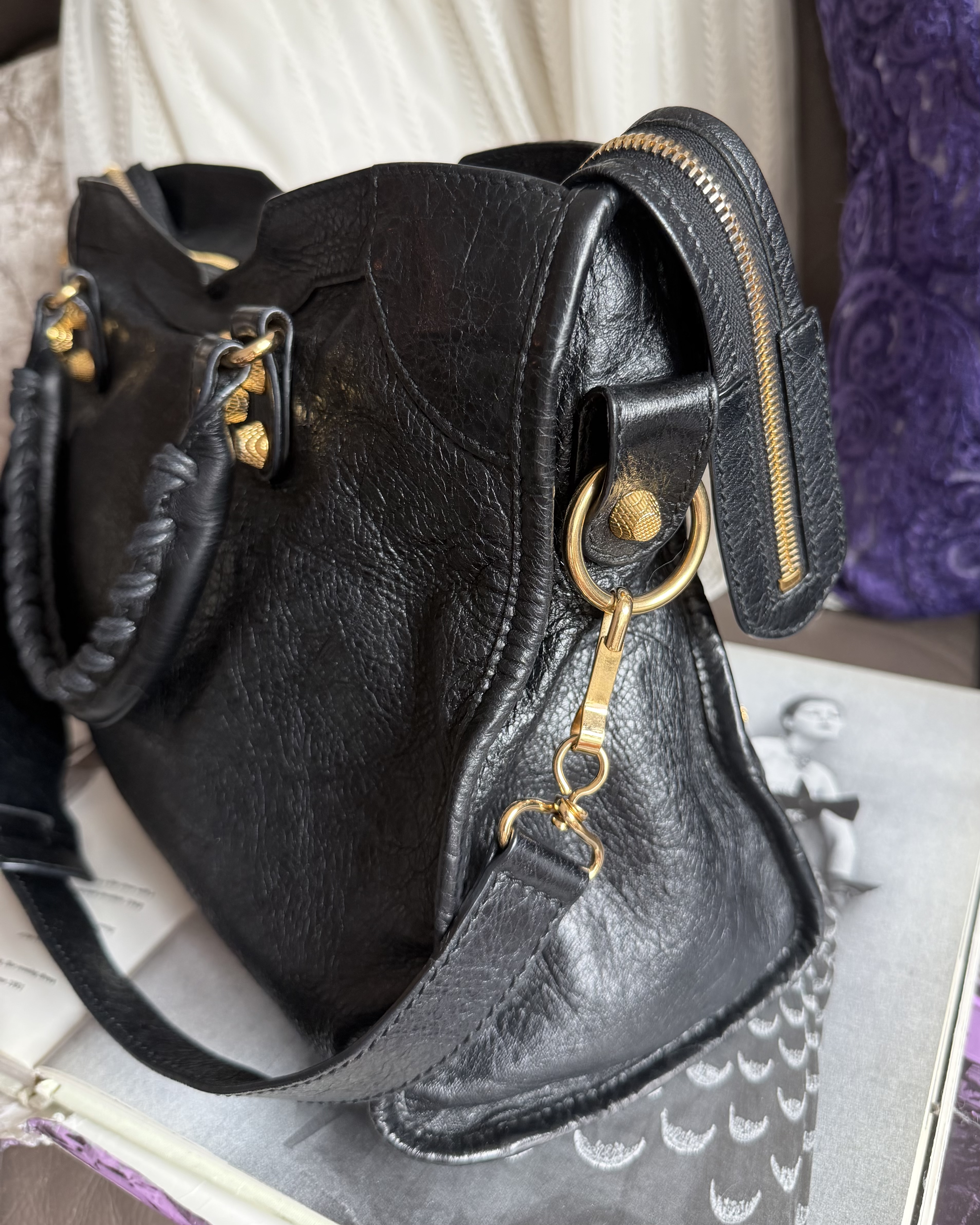 Balenciaga giant 12 gold black classic city 