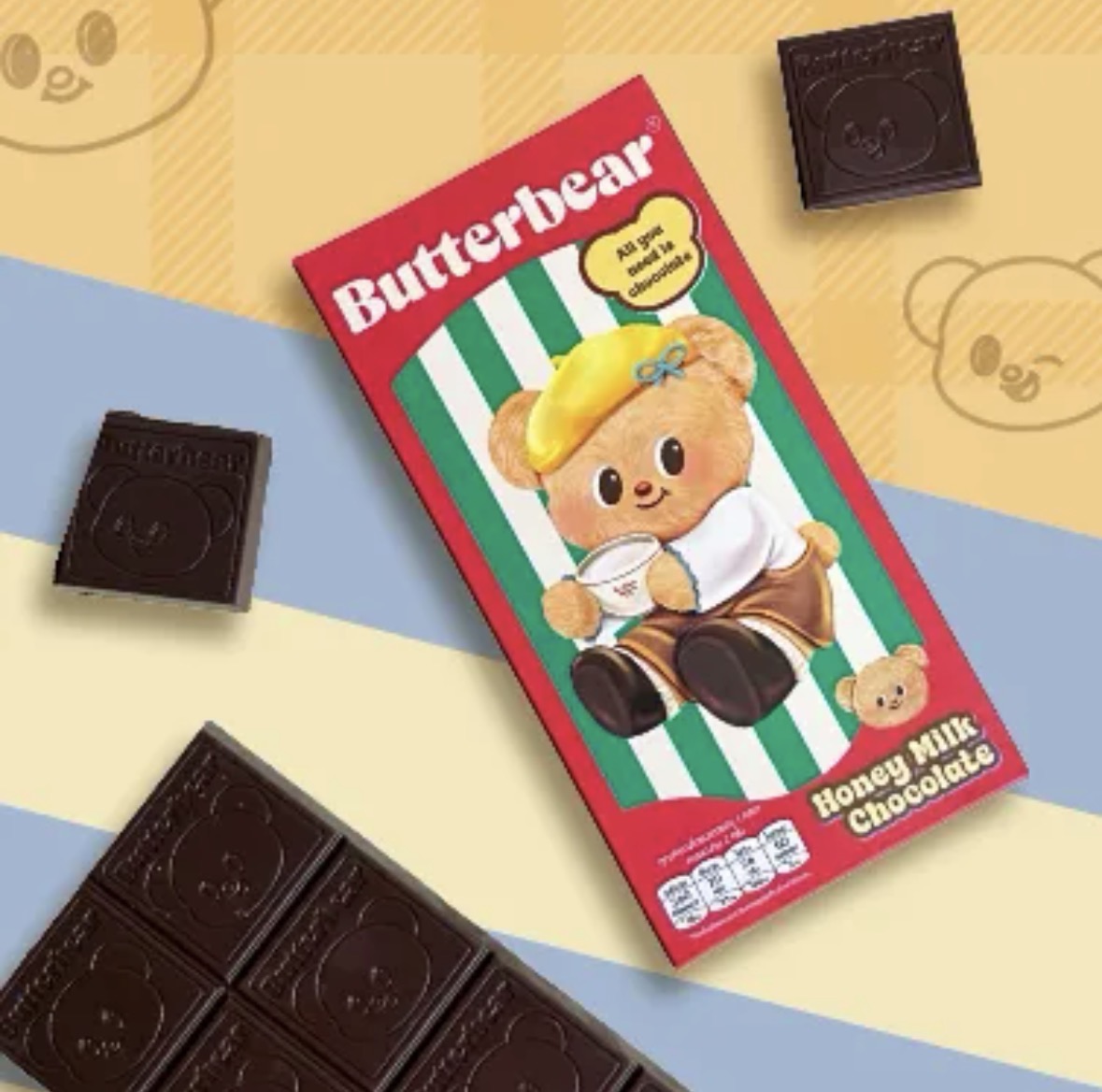 【預訂】泰國 Butter Bear 黃油小熊周邊 Honey Milk Chocolate