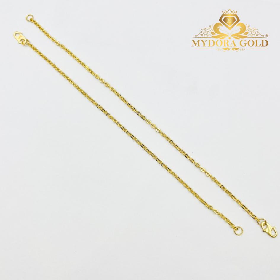 MYDORA Rantai Tangan Sauh Cermin Bajet l EMAS 916/22K