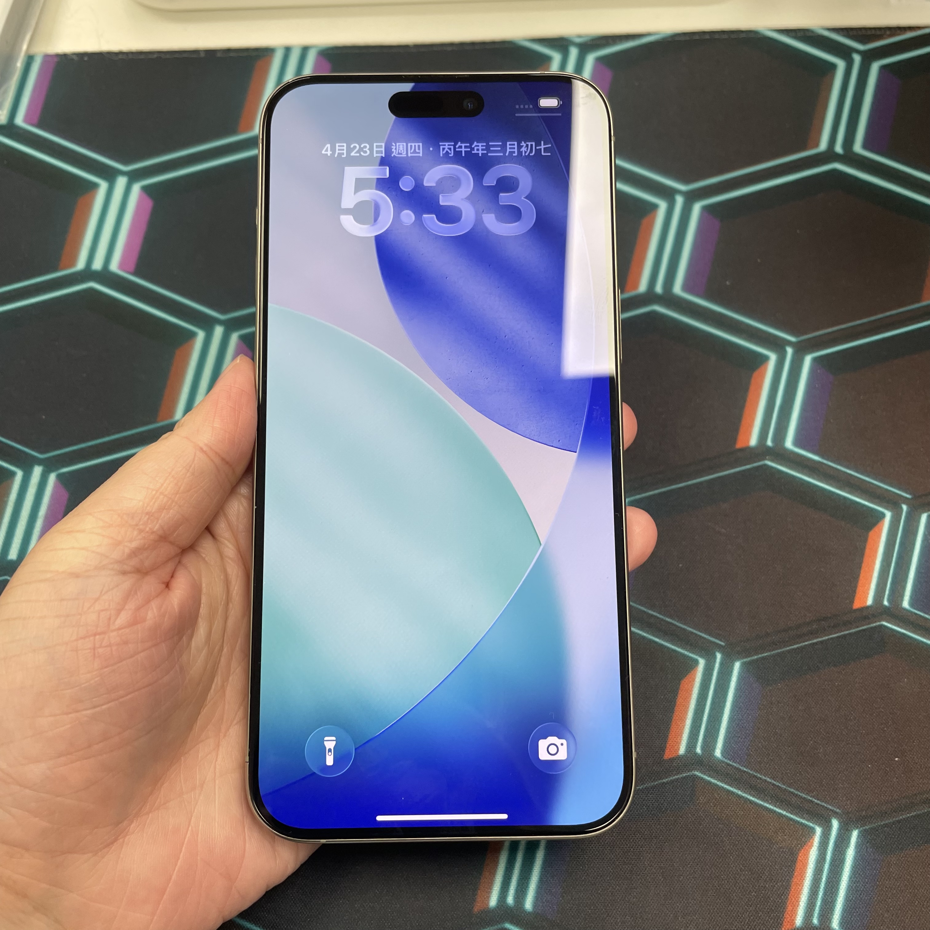 *6426 15 pro max 完美機 512GB 電100 原色 gray