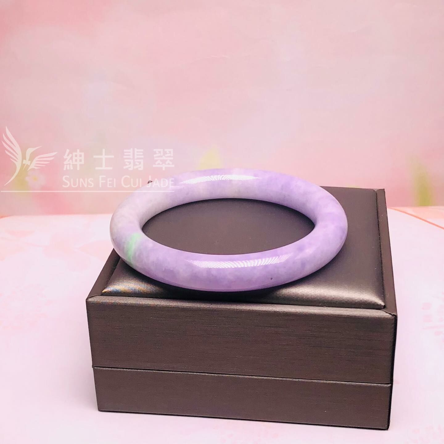 會卡濃色藍紫春彩圓鐲55.5mm